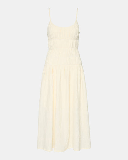Steve Madden TOBY Ivory Maxi Flowy Bow Women's Dress