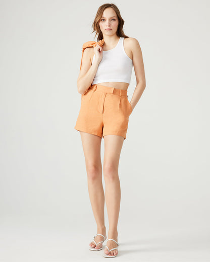 Steve Madden IMELDA Caramel Pleated Trouser Women's Shorts