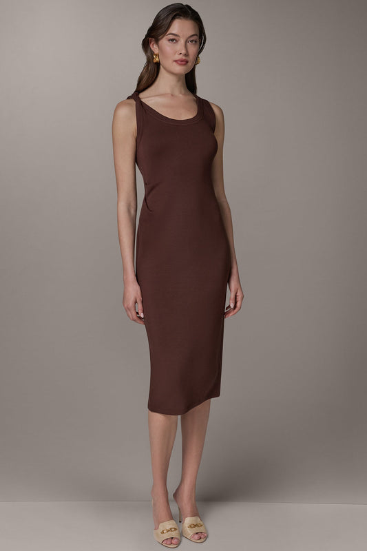 Canyon SLEEVELESS TWIST MIDI DRESS Donna Karan