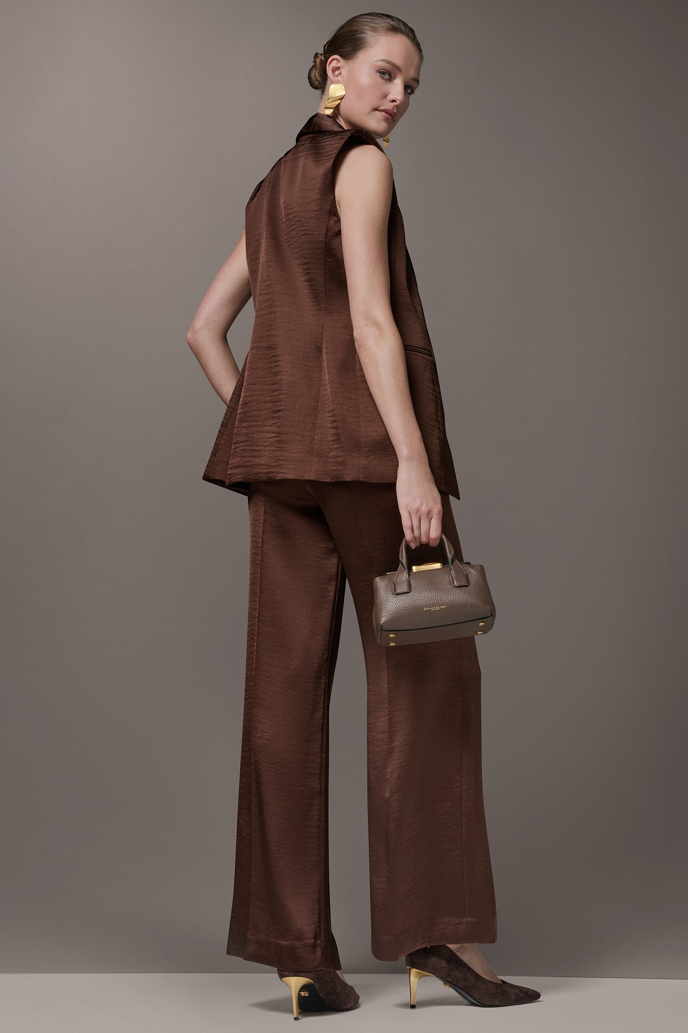 Canyon ONE BUTTON SUIT VEST Donna Karan