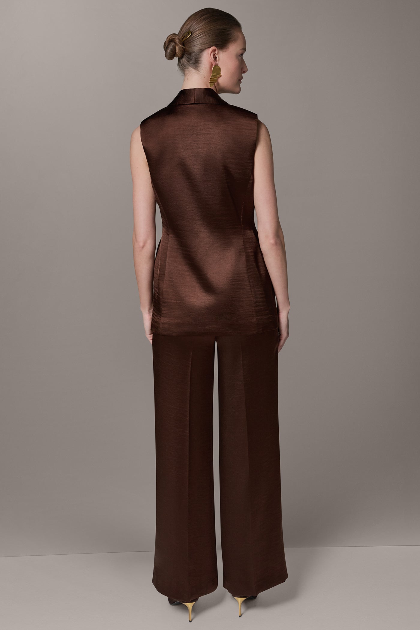 Canyon ONE BUTTON SUIT VEST Donna Karan