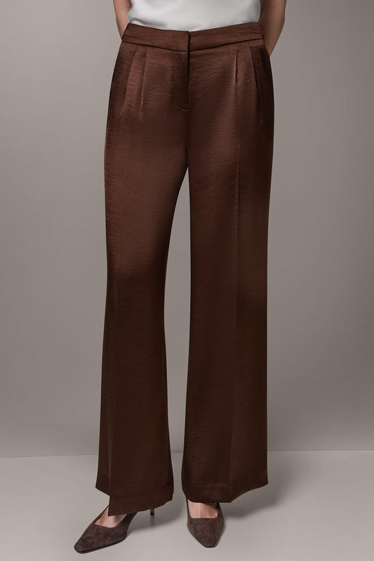 Canyon MID-RISE PLEATED WIDE-LEG PANT Donna Karan