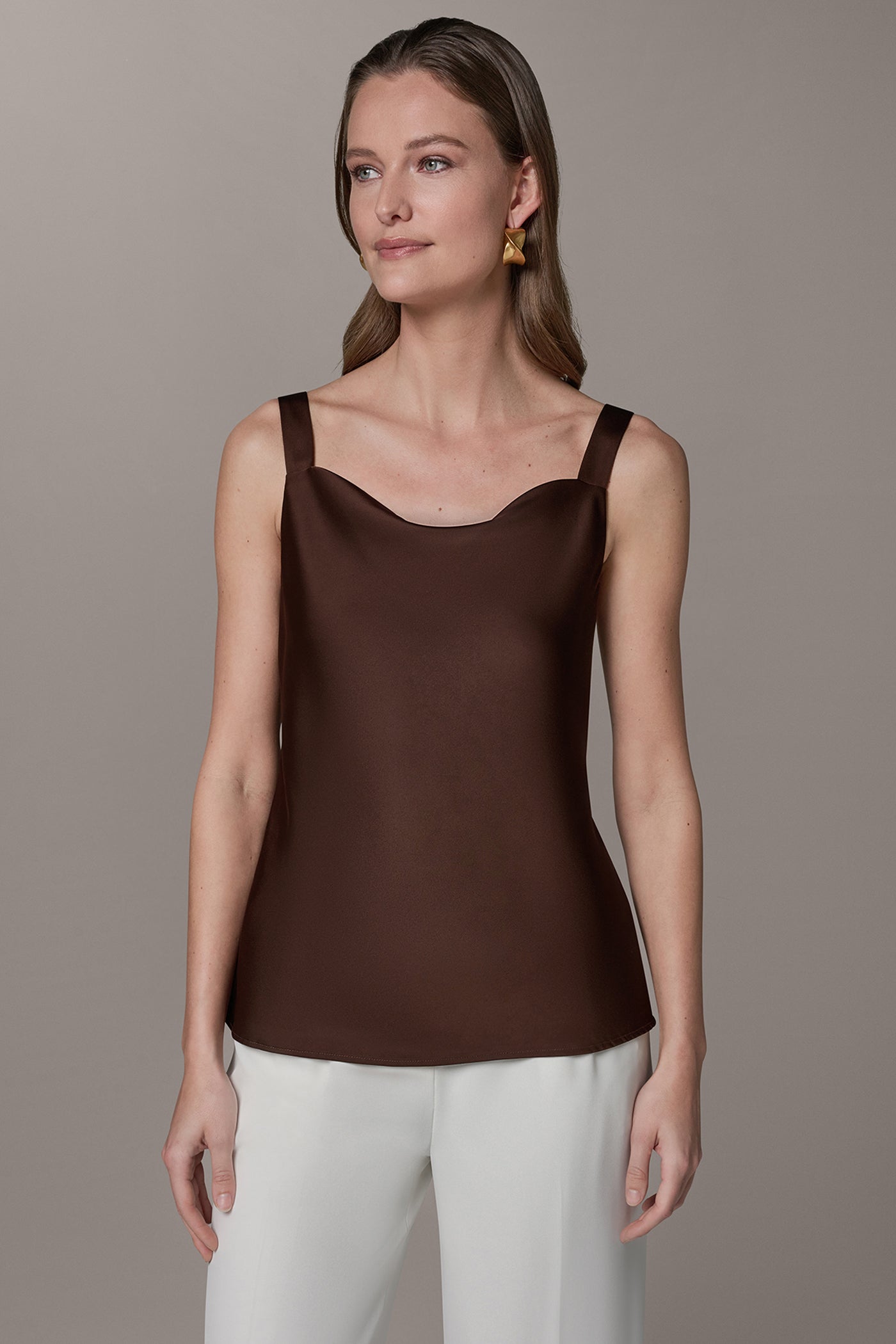Canyon SLEEVELESS COWL NECK CAMI Donna Karan