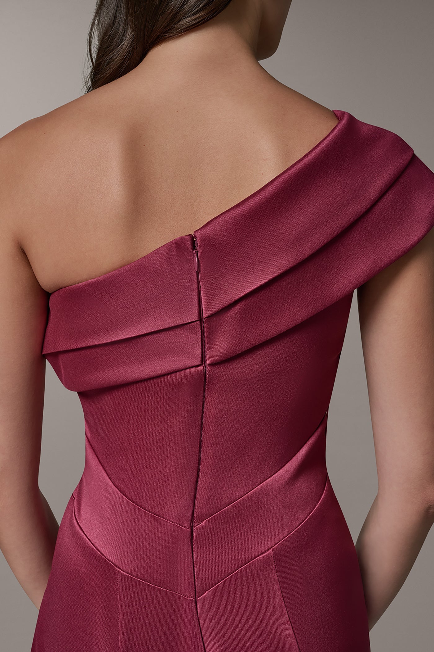 Sangria ONE-SHOULDER GOWN Donna Karan