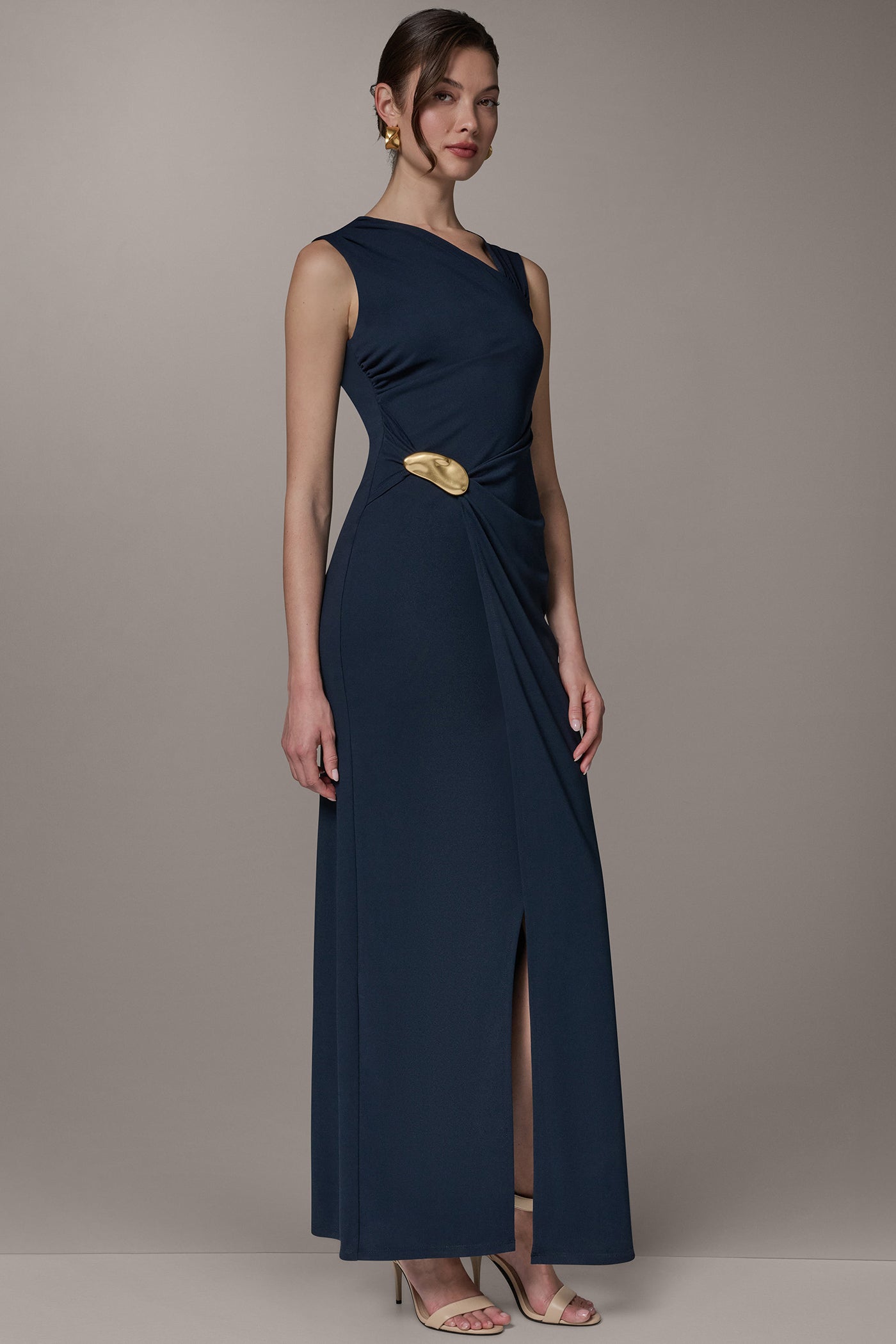 Nightfall SLEEVELESS ASYMMETRIC GOWN Donna Karan