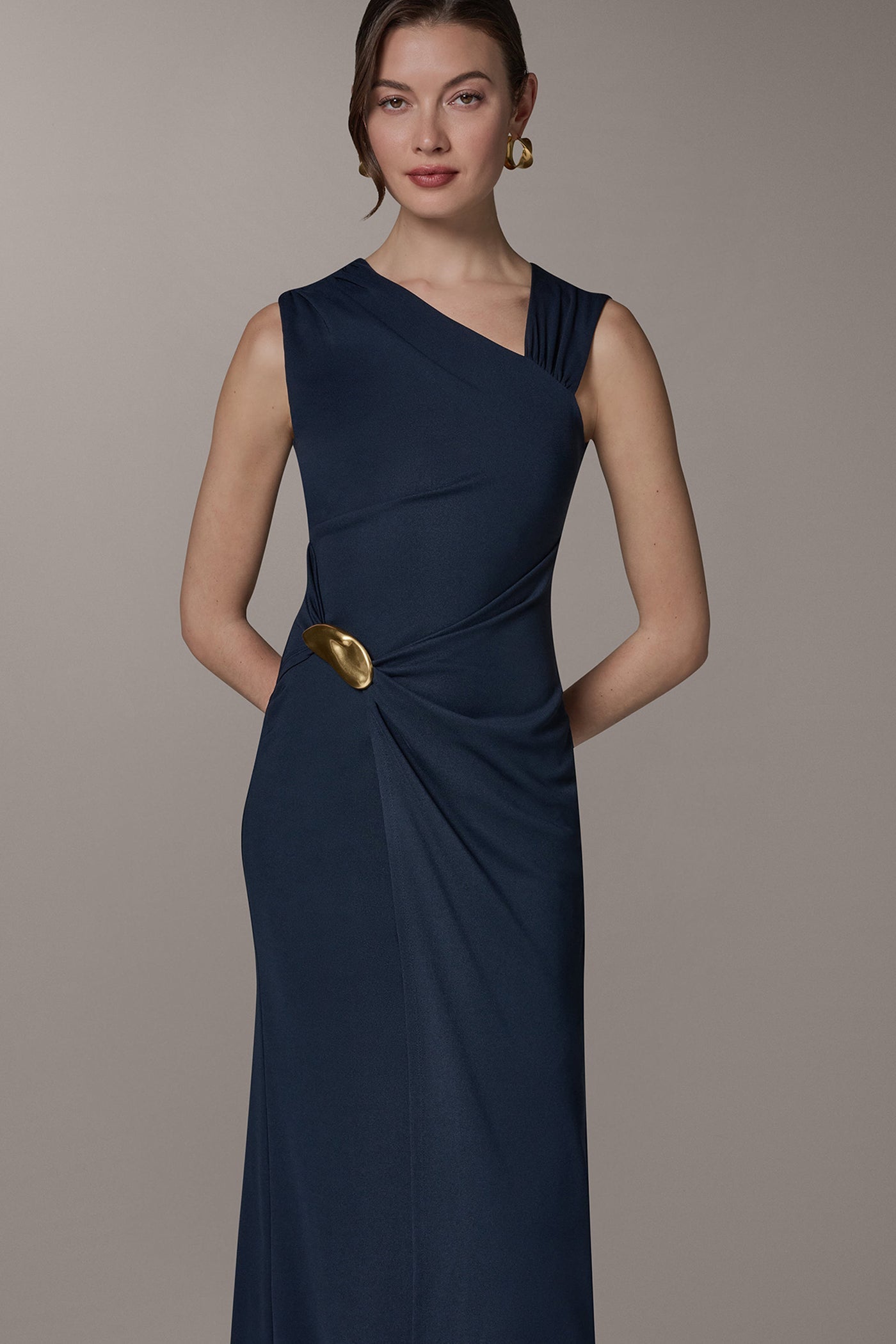 Nightfall SLEEVELESS ASYMMETRIC GOWN Donna Karan