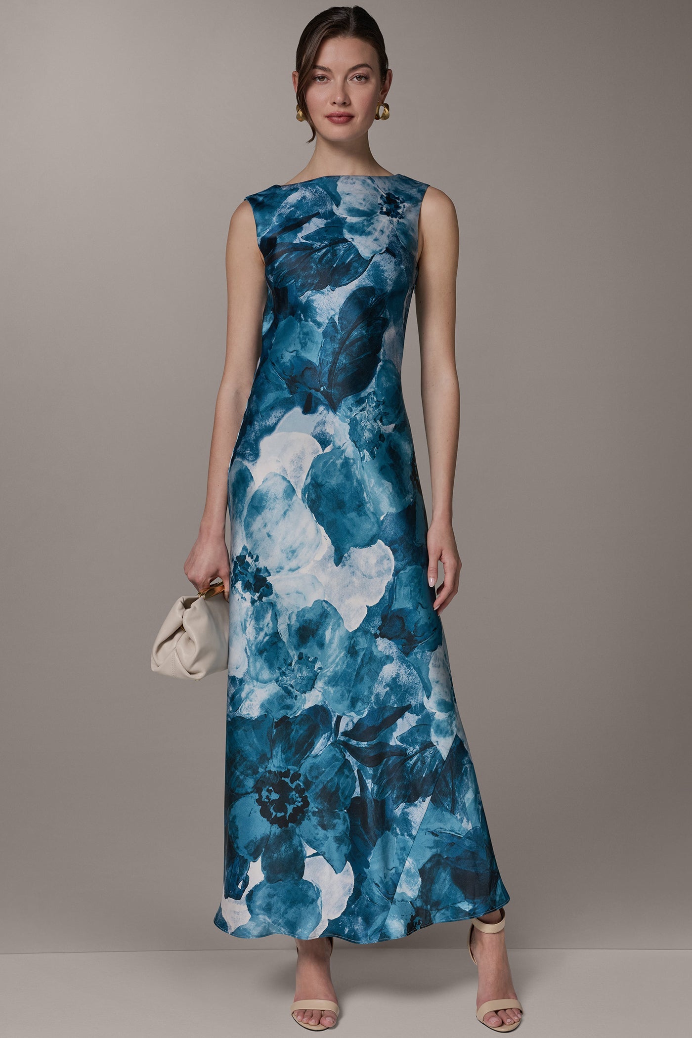 Nightfall Multi SLEEVELESS TRUMPET GOWN Donna Karan