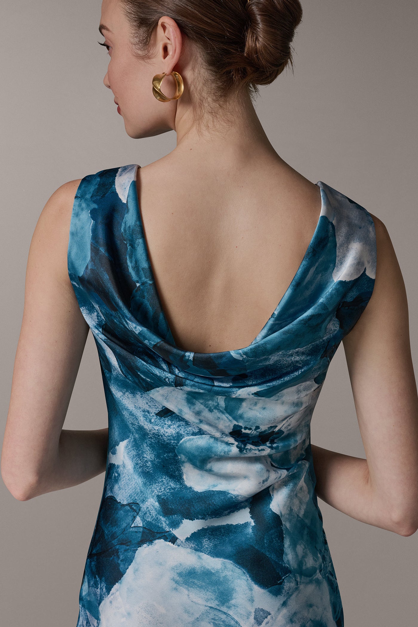 Nightfall Multi SLEEVELESS TRUMPET GOWN Donna Karan