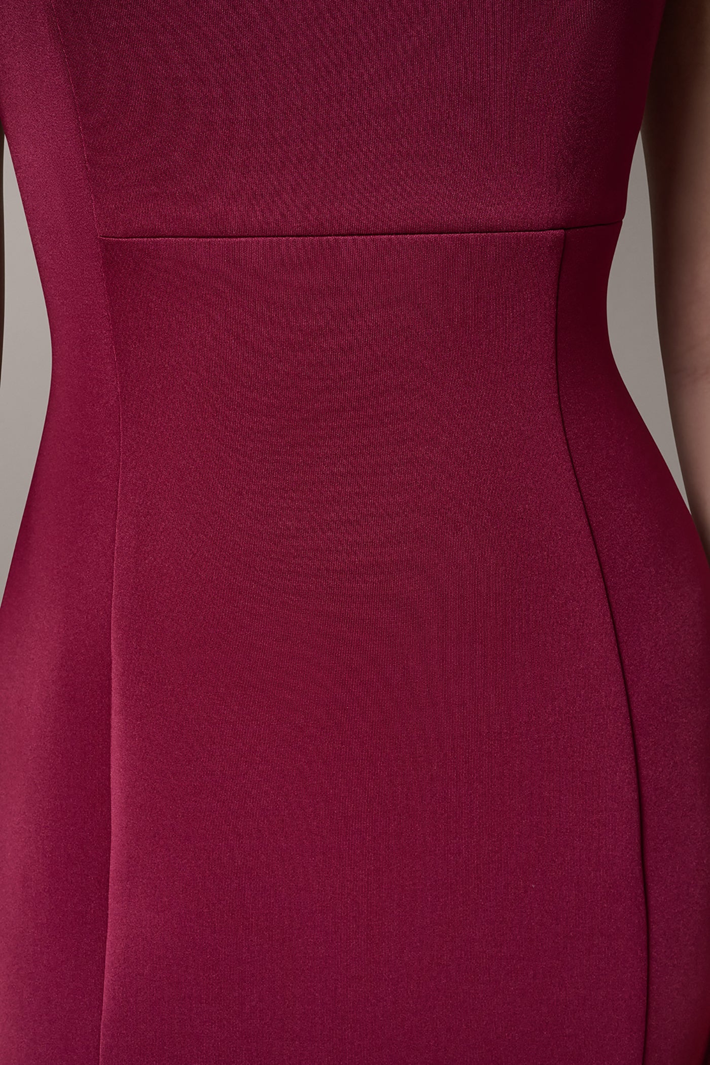 Sangria SLEEVELESS ASYMMETRICAL SHEATH DRESS Donna Karan
