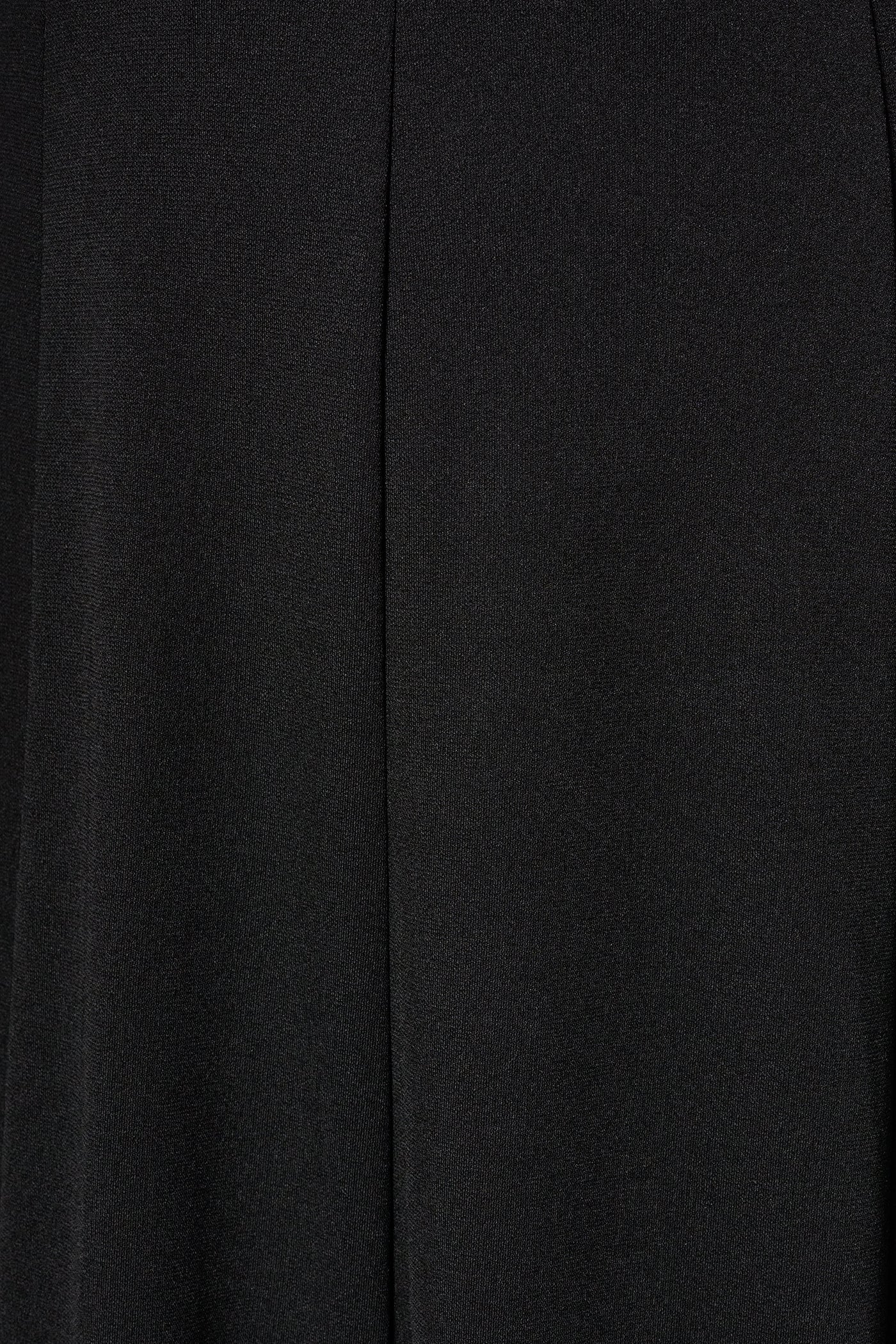 Black SLEEVELESS MIDI A-LINE HALTER DRESS Donna Karan