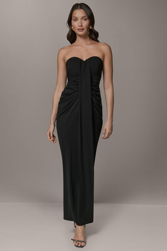 Black STRAPLESS SWEETHEART GOWN Donna Karan