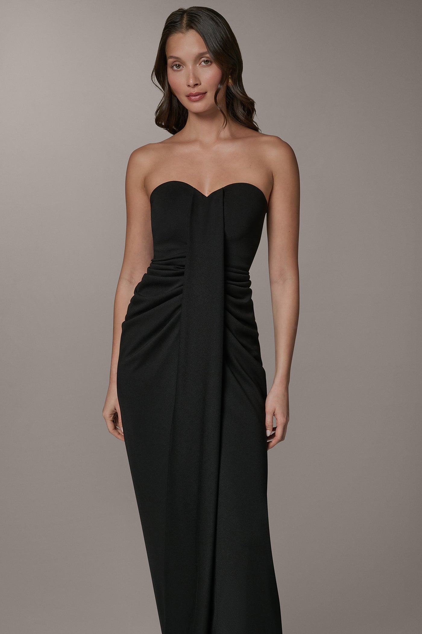Black STRAPLESS SWEETHEART GOWN Donna Karan