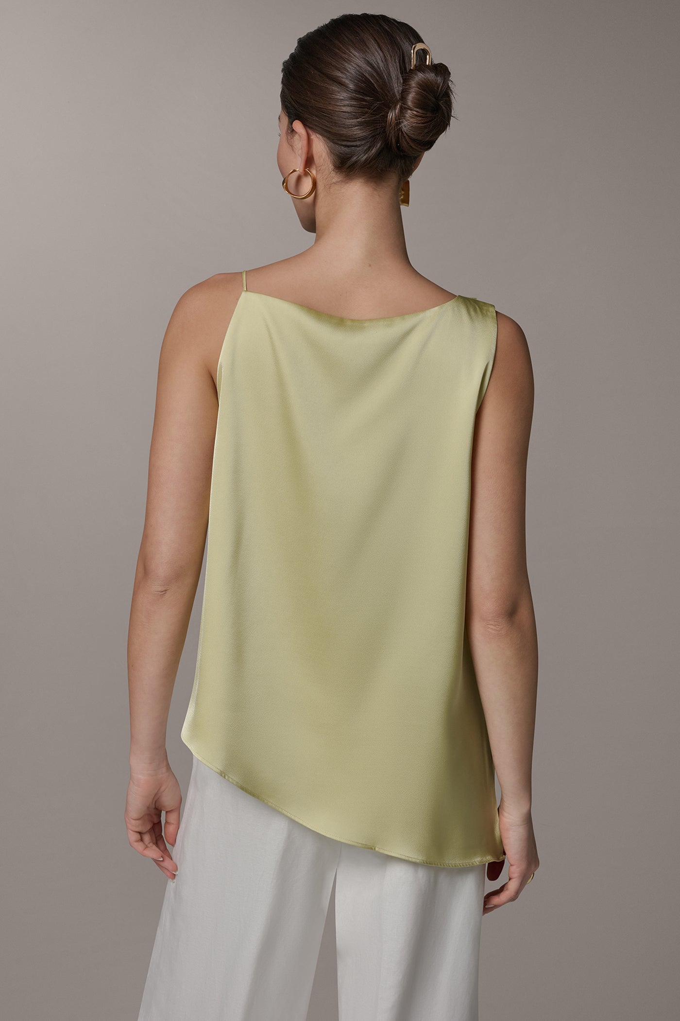 Citrus SLEEVELESS ASYMMETRIC BEAD TANK Donna Karan