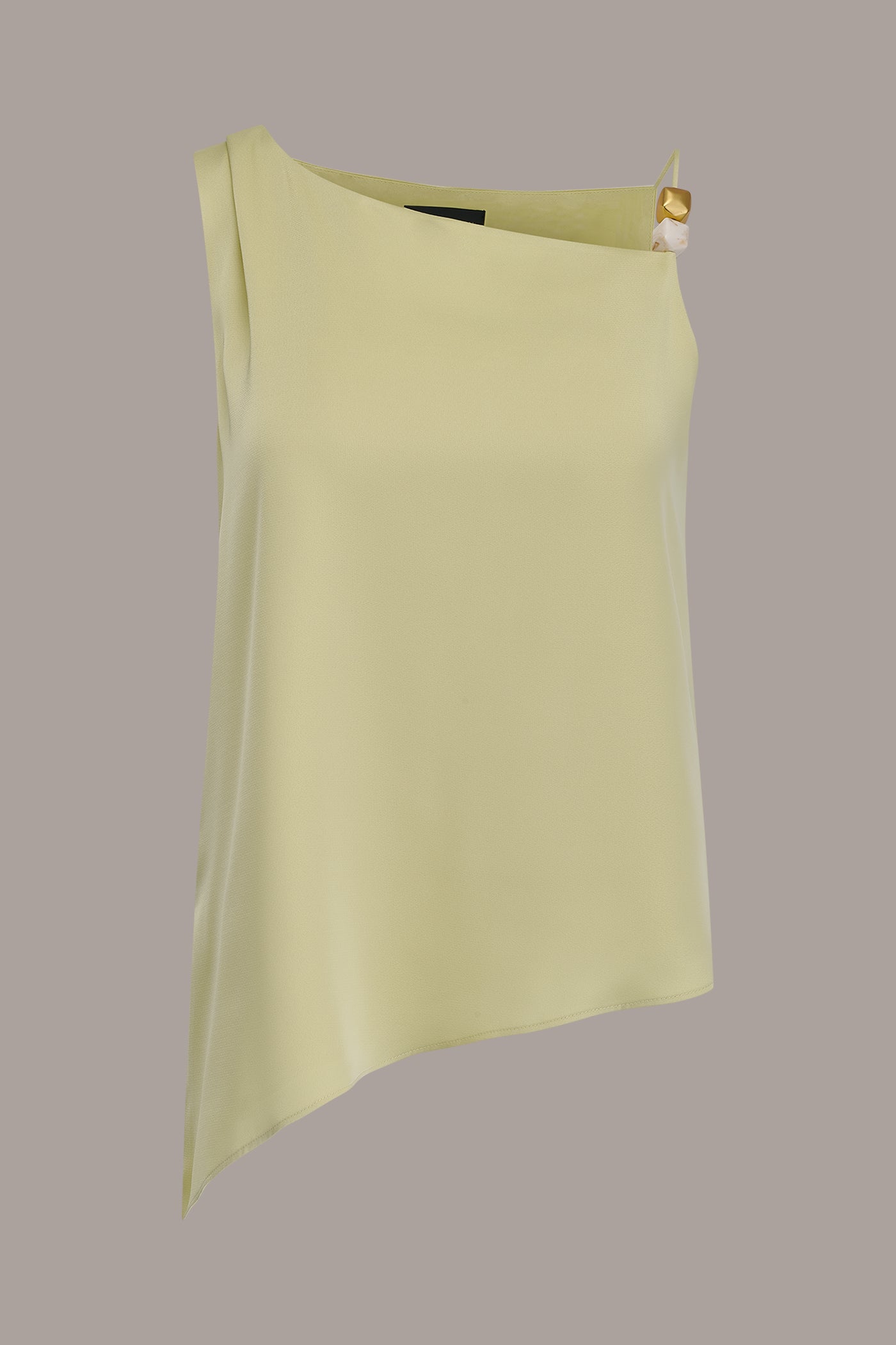 Citrus SLEEVELESS ASYMMETRIC BEAD TANK Donna Karan