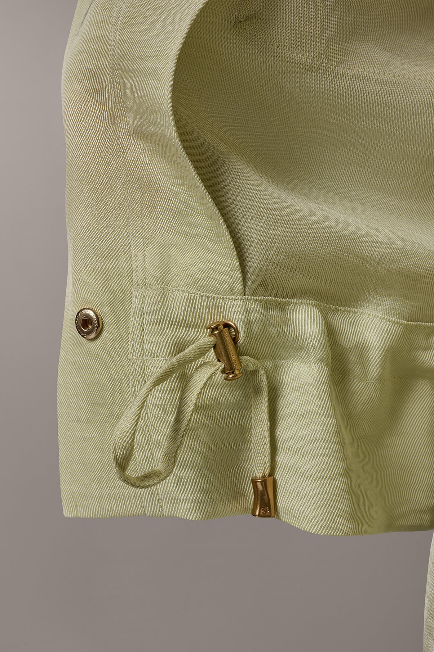 Citrus LONG SLEEVE TIE WAIST SHIRT Donna Karan