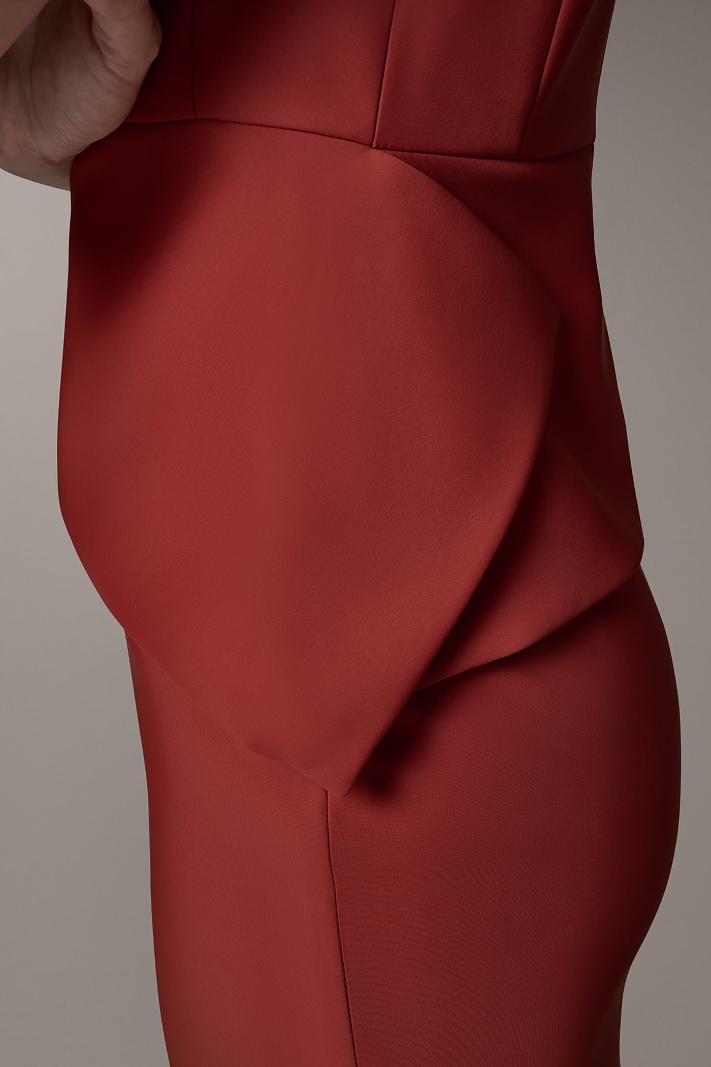 Black SHORT SLEEVE PEPLUM TOP Donna Karan