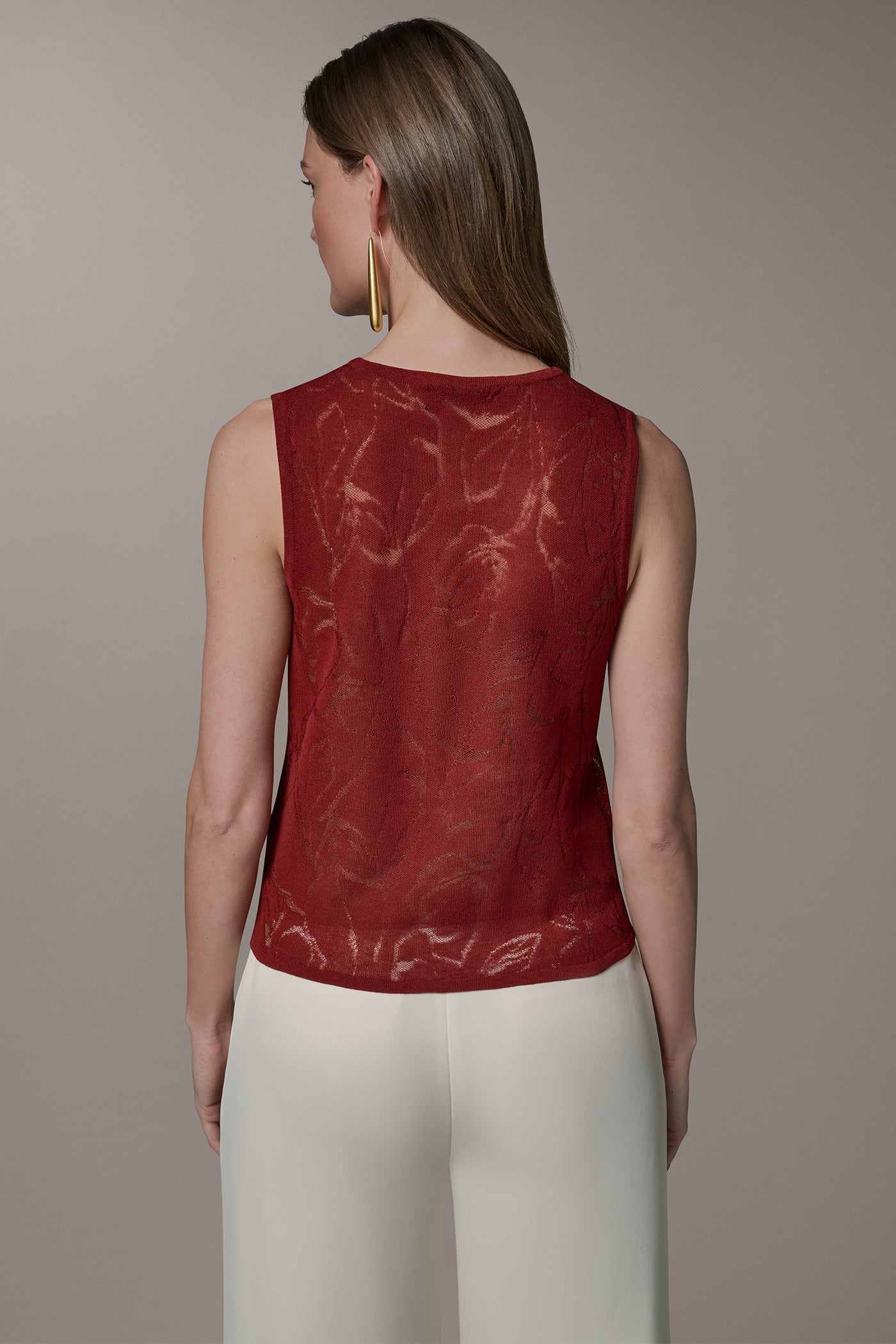 Sunbaked CREW NECK TOP Donna Karan
