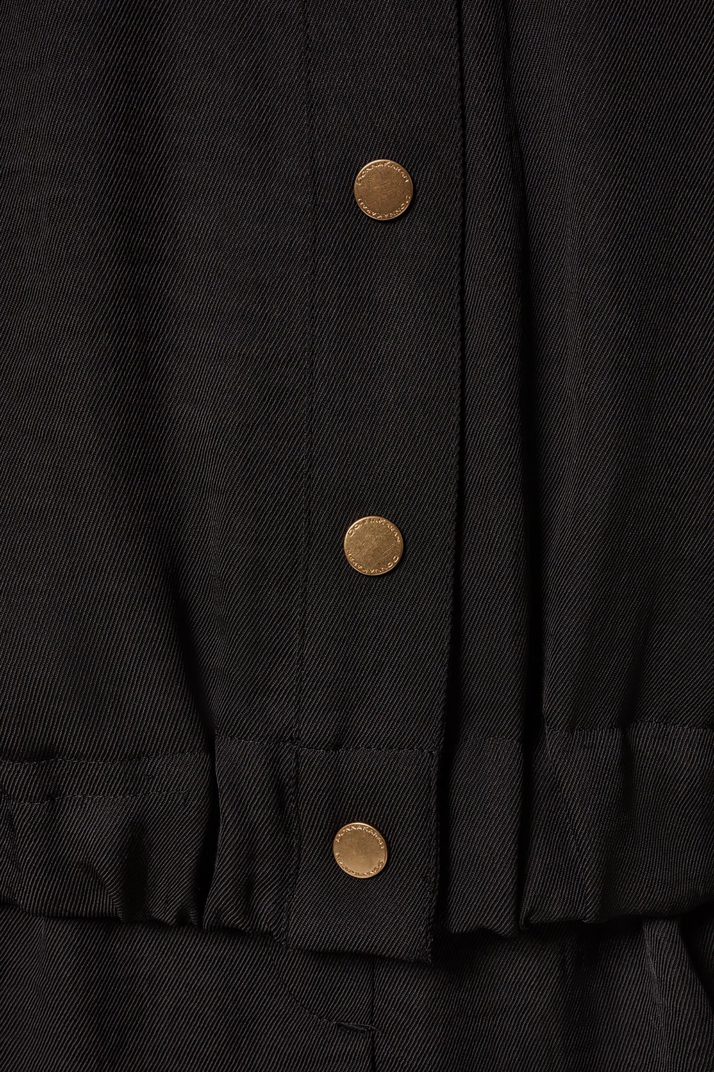 Black CINCHED HEM SHIRT Donna Karan