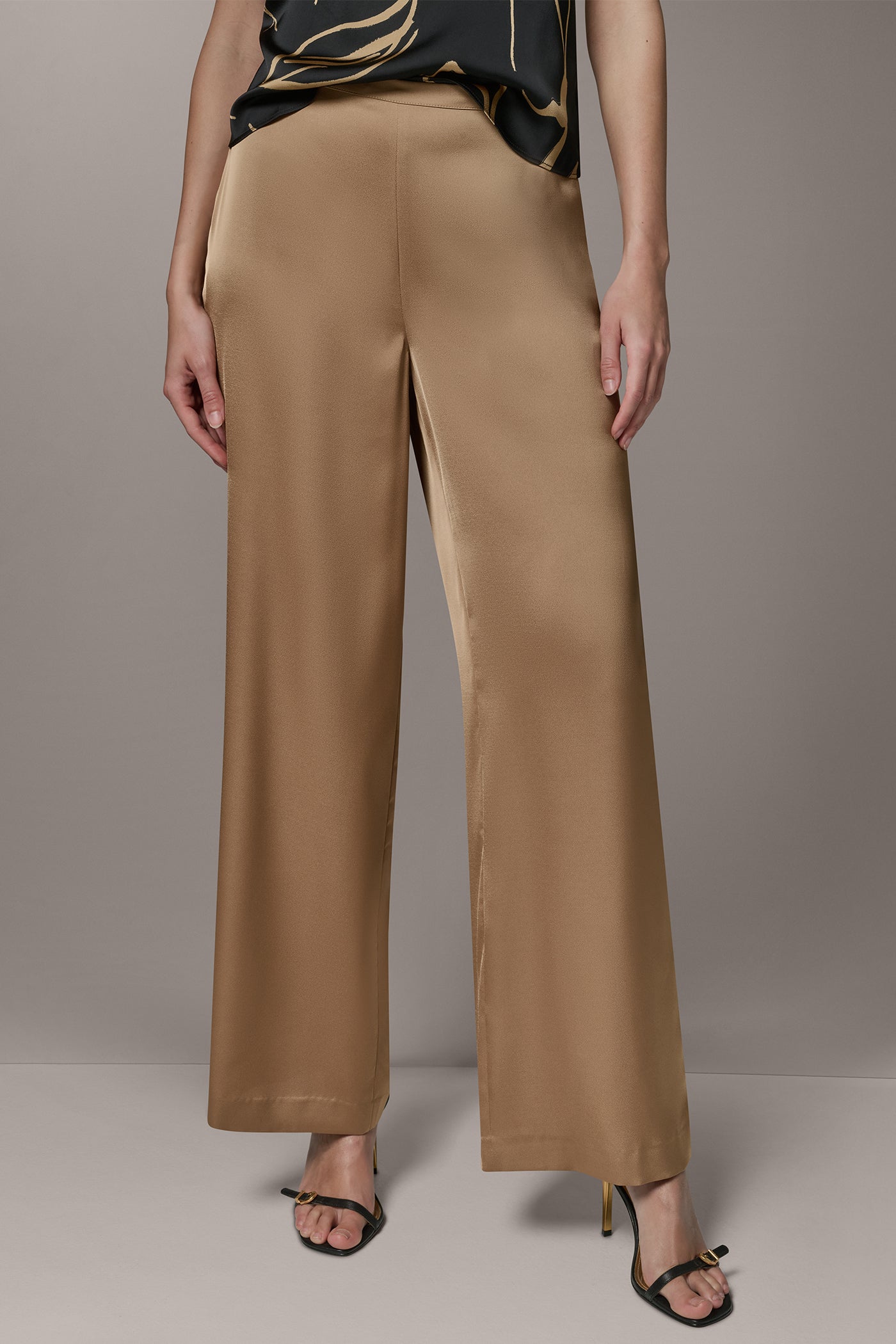 Fawn EXTRA HIGH-RISE WIDE-LEG PANT Donna Karan