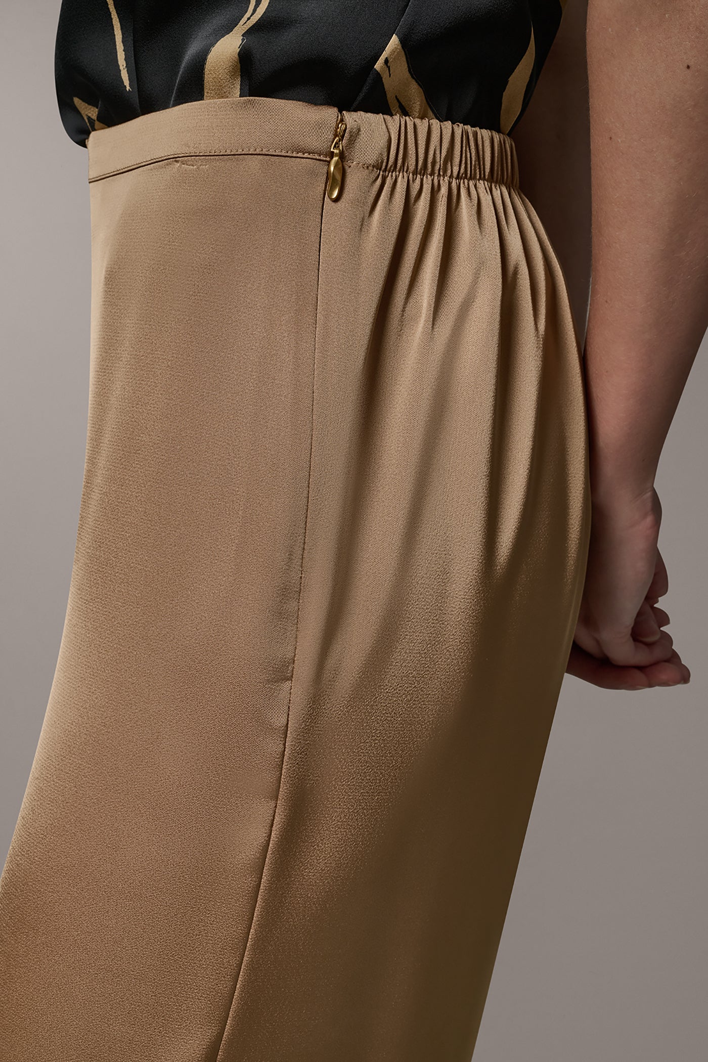 Fawn EXTRA HIGH-RISE WIDE-LEG PANT Donna Karan