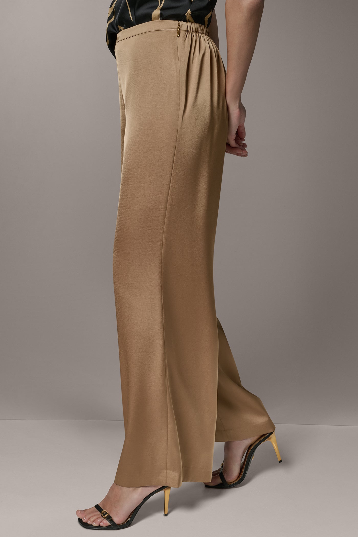 Fawn EXTRA HIGH-RISE WIDE-LEG PANT Donna Karan