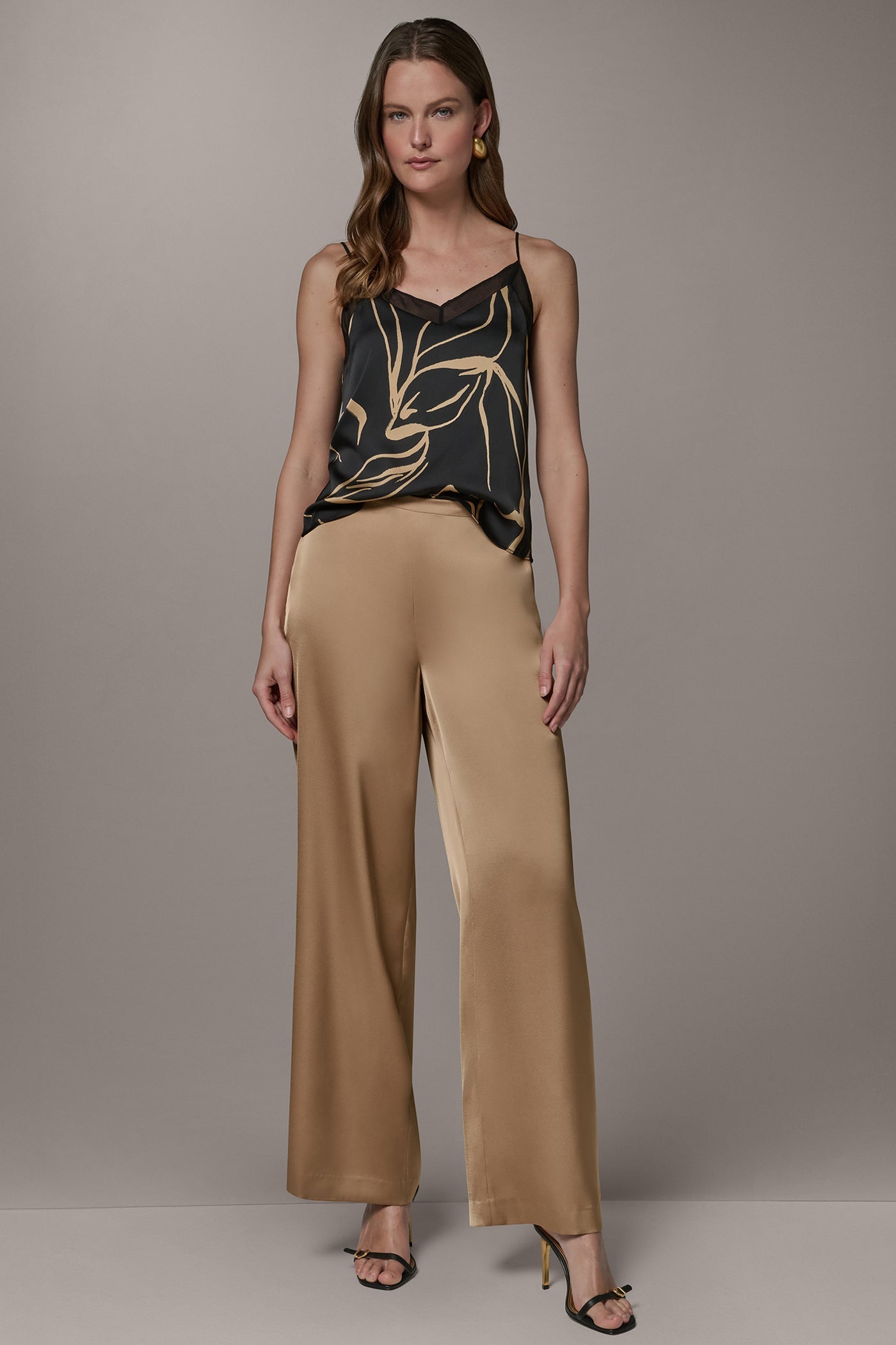 Fawn EXTRA HIGH-RISE WIDE-LEG PANT Donna Karan