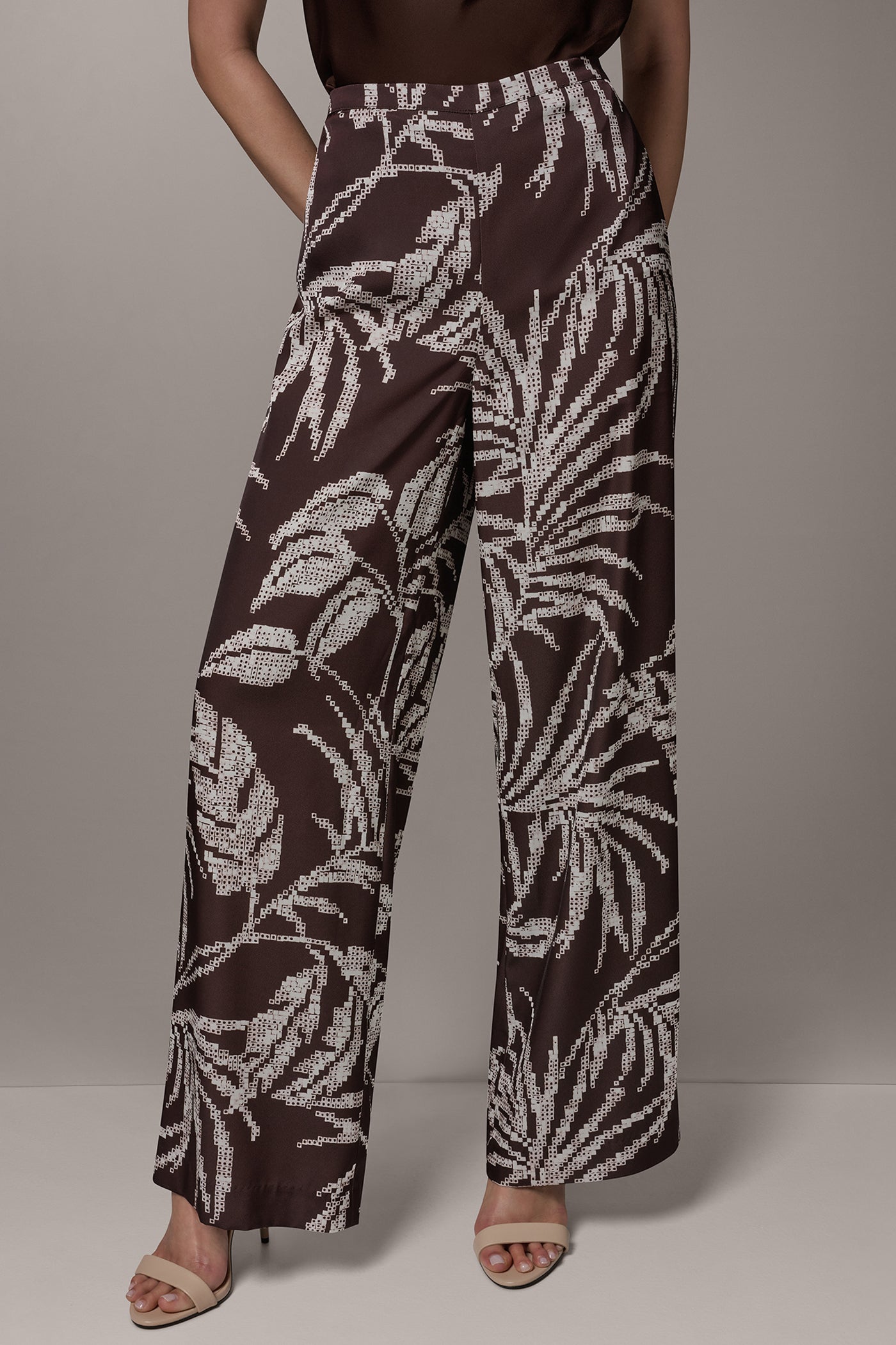 Canyon Multi HIGH-RISE PRINT WIDE-LEG PANT Donna Karan
