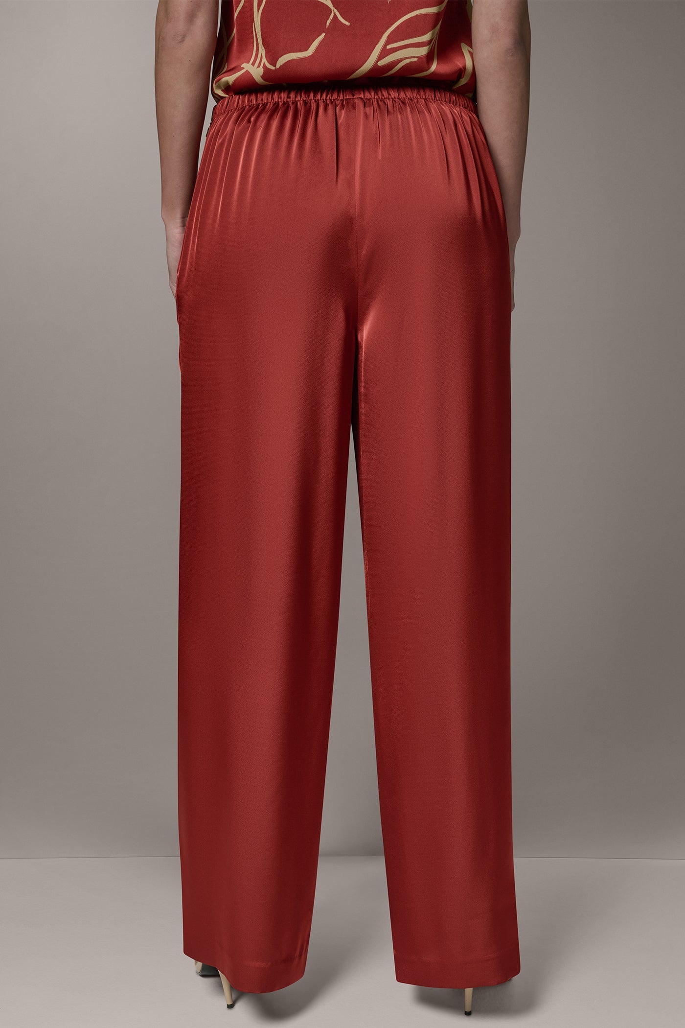 Sunbaked EXTRA HIGH-RISE WIDE-LEG PANT Donna Karan