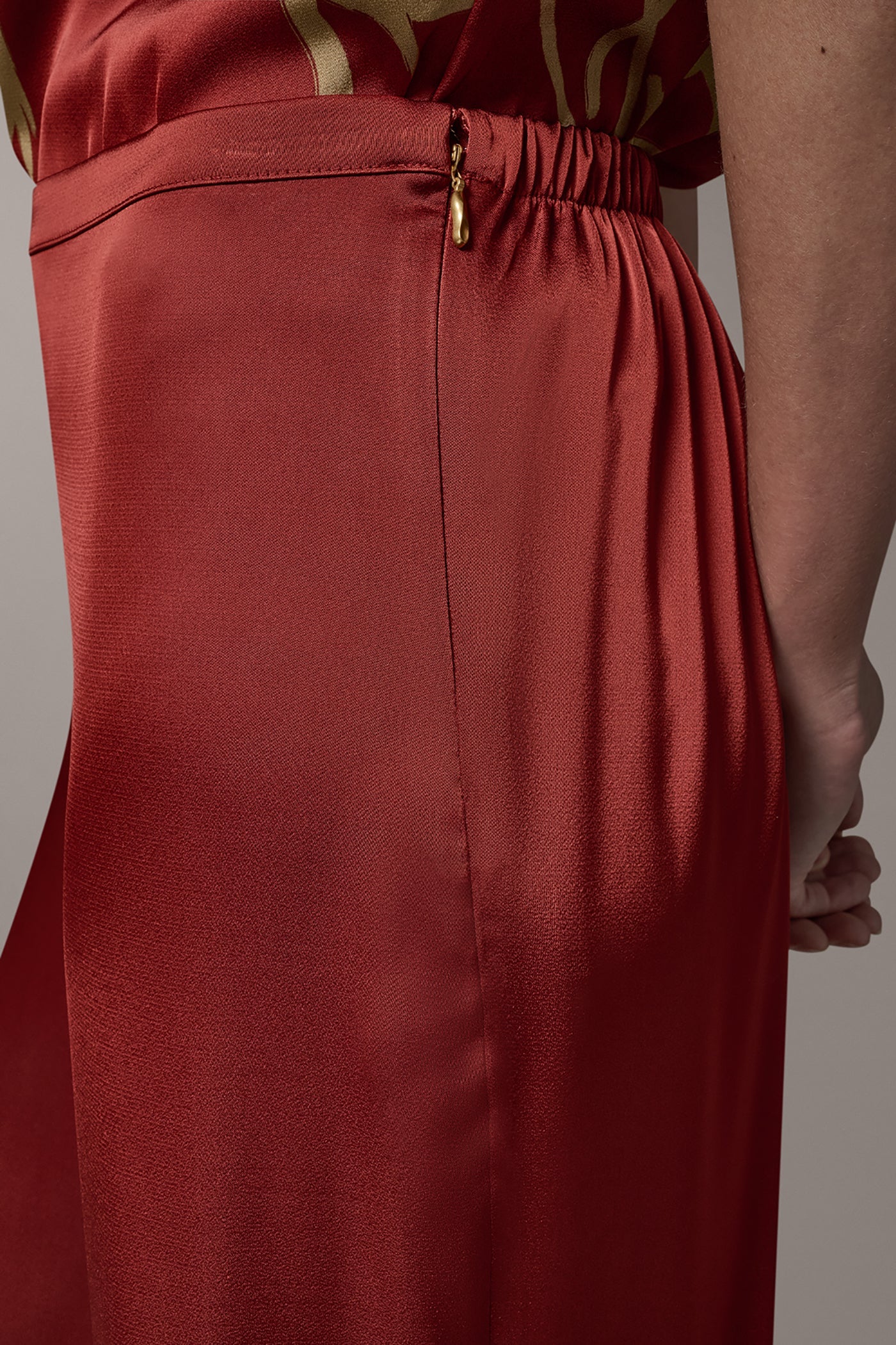 Sunbaked EXTRA HIGH-RISE WIDE-LEG PANT Donna Karan