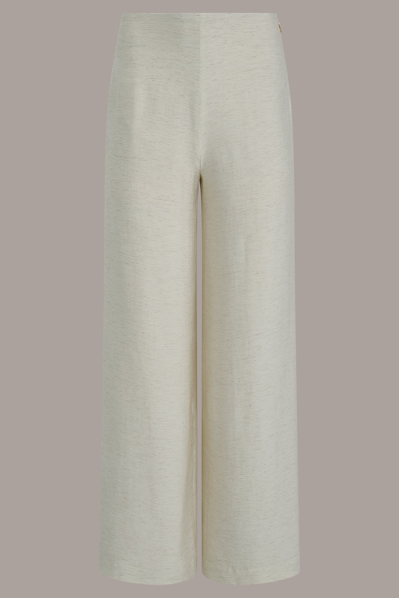 Light Sisal EXTRA HIGH-RISE MÈLANGE WIDE-LEG PANT Donna Karan