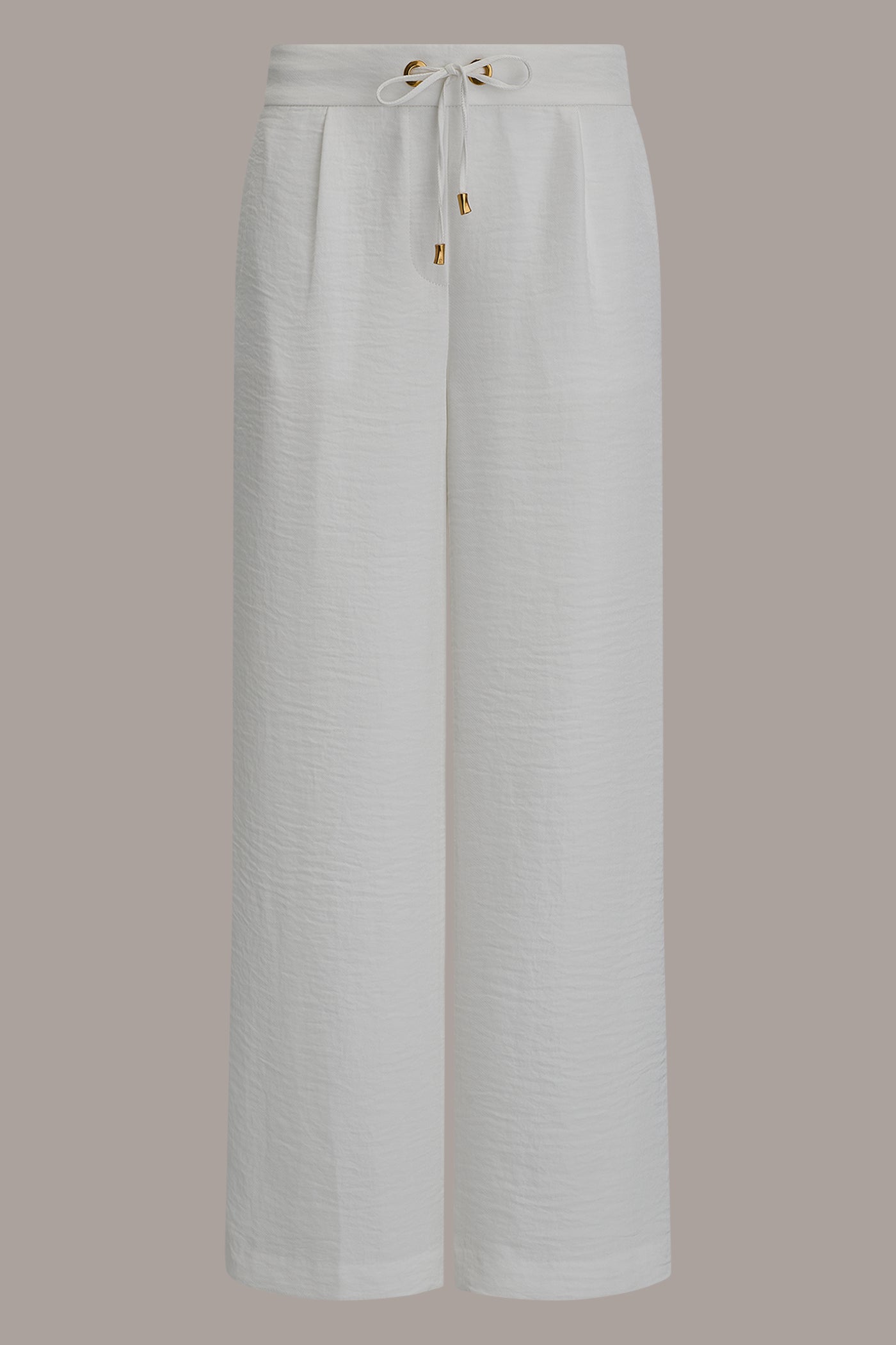 Cream EXTRA HIGH-RISE WIDE-LEG PULL-ON PANT Donna Karan