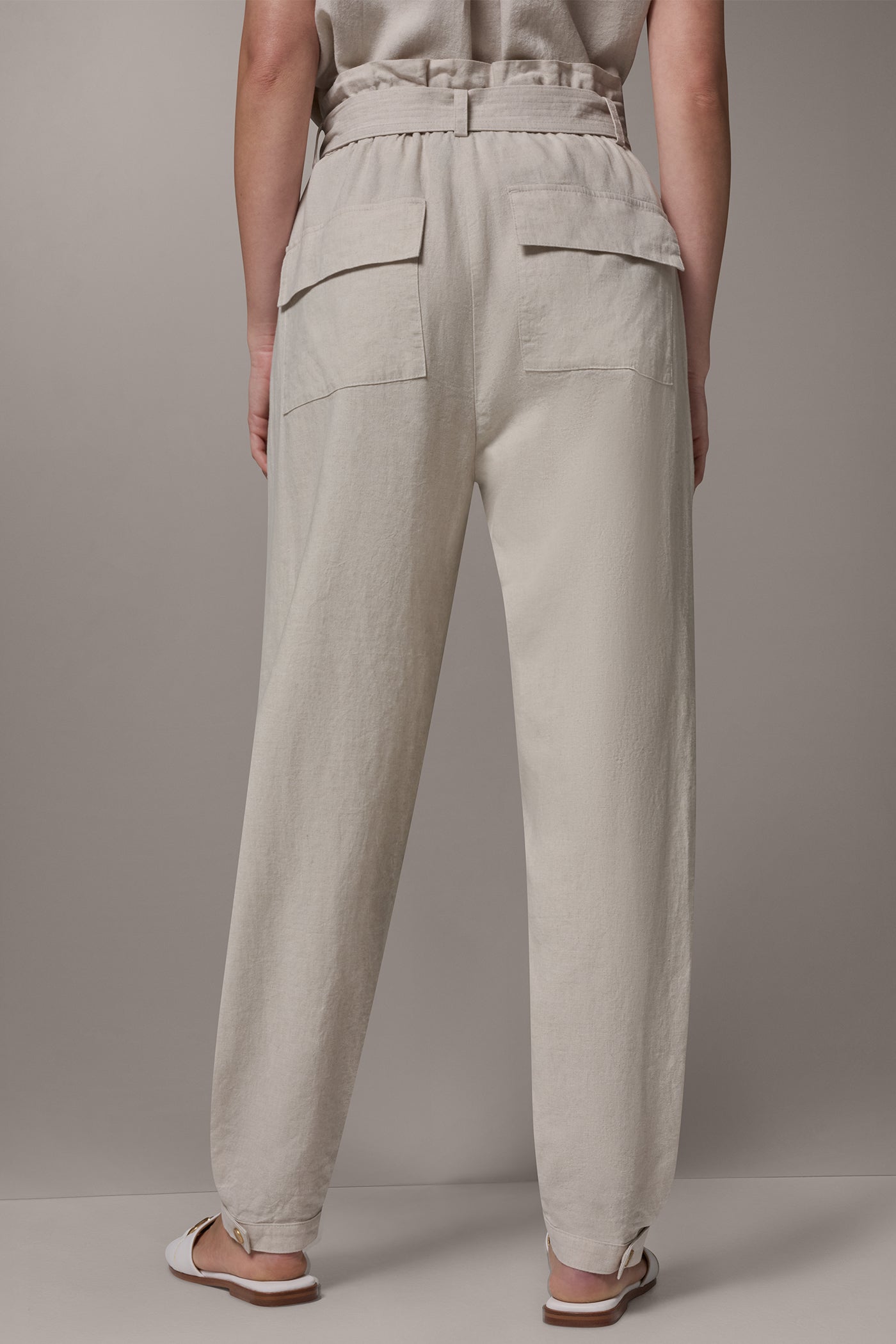 Natural RELAXED PAPERBAG ANKLE PANT Donna Karan