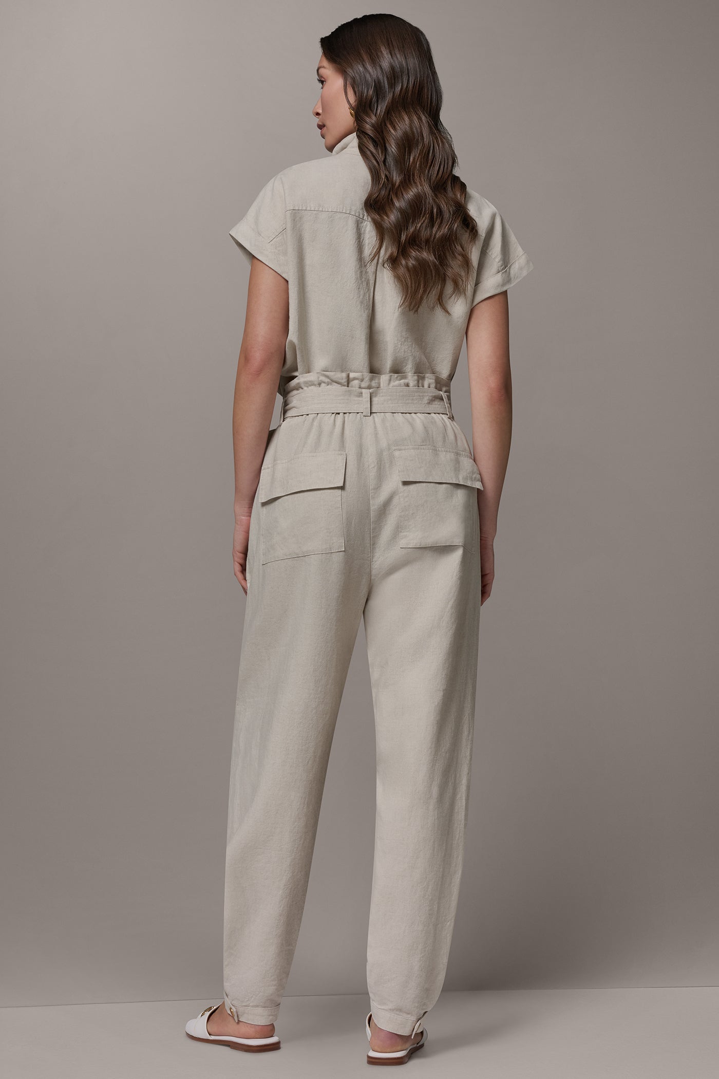 Natural RELAXED PAPERBAG ANKLE PANT Donna Karan