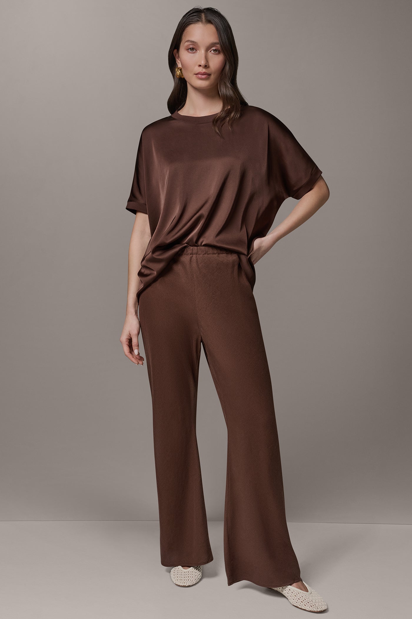 Canyon MID-RISE RELAXED ANKLE PANT Donna Karan