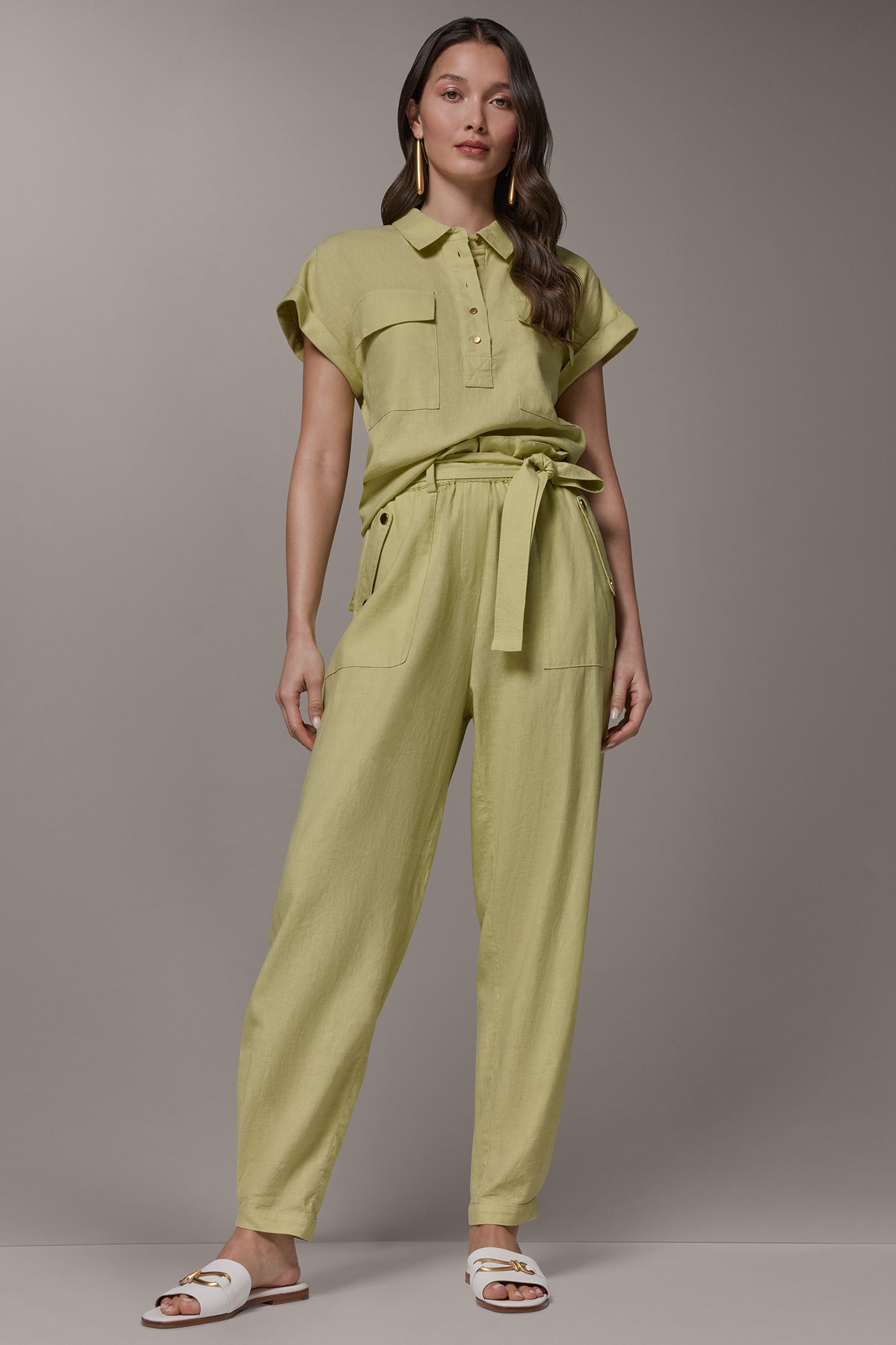 Citrus RELAXED PAPERBAG ANKLE PANT Donna Karan