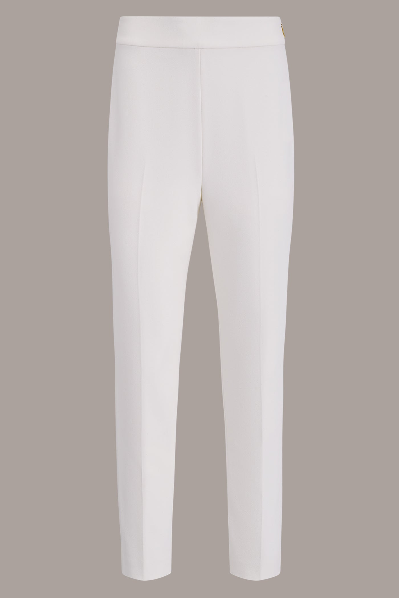 Cream EXTRA HIGH-RISE STRAIGHT ANKLE PANT Donna Karan