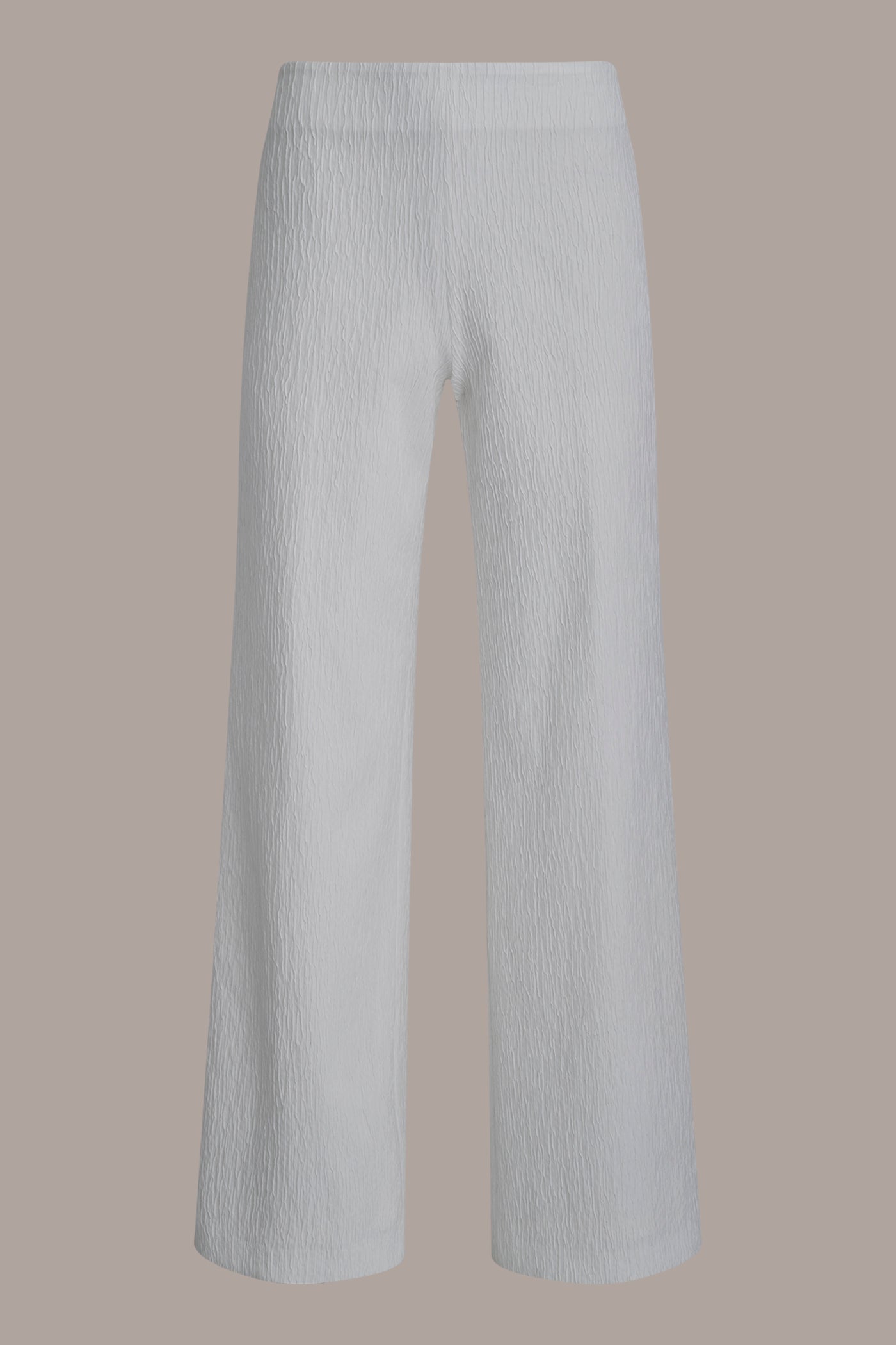 Cream EXTRA HIGH-RISE WIDE-LEG SUIT PANT Donna Karan