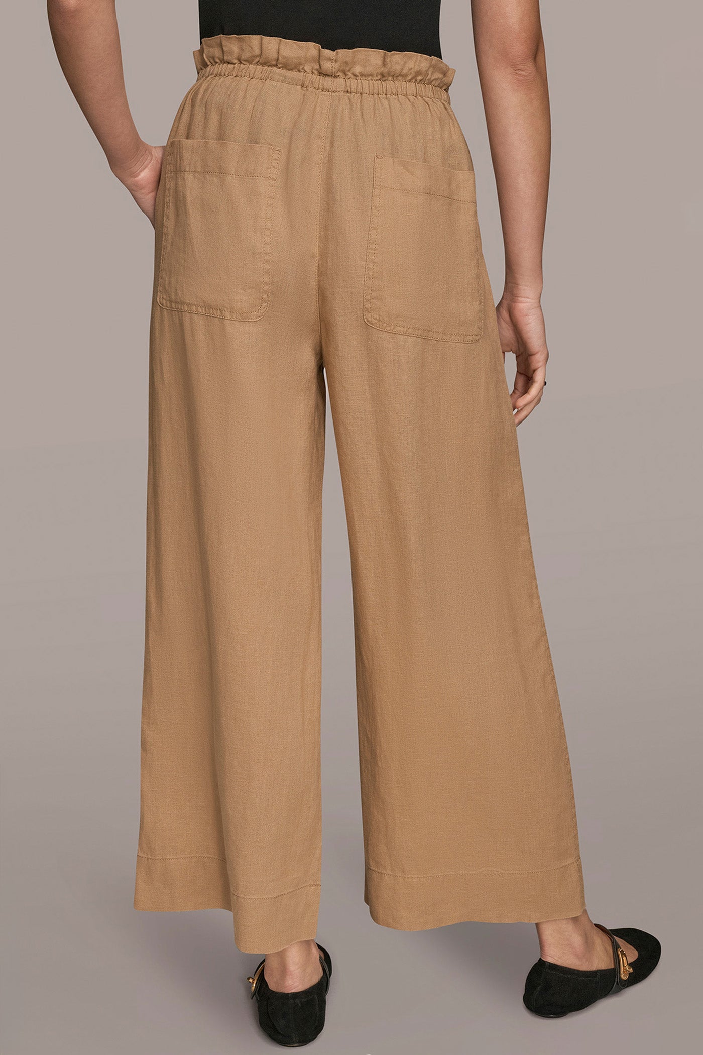 FAWN HIGH-RISE PAPERBAG PANT Donna Karan