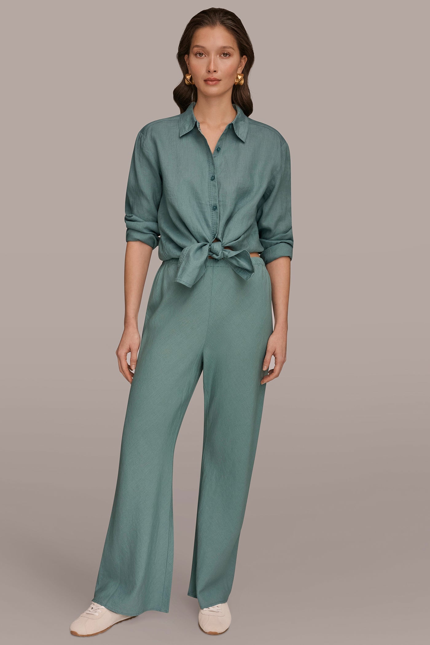 Waterlily MID-RISE RELAXED ANKLE PANT Donna Karan