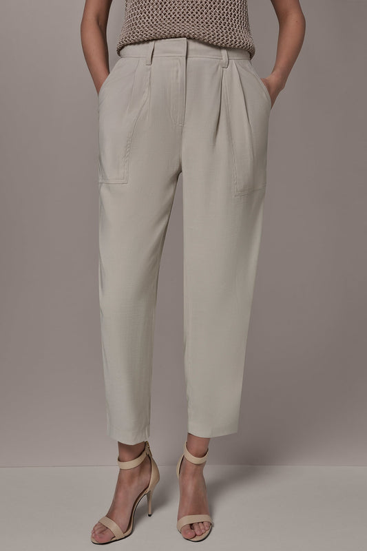 Tuscan Grey EXTRA HIGH-RISE UTILITY PANT Donna Karan