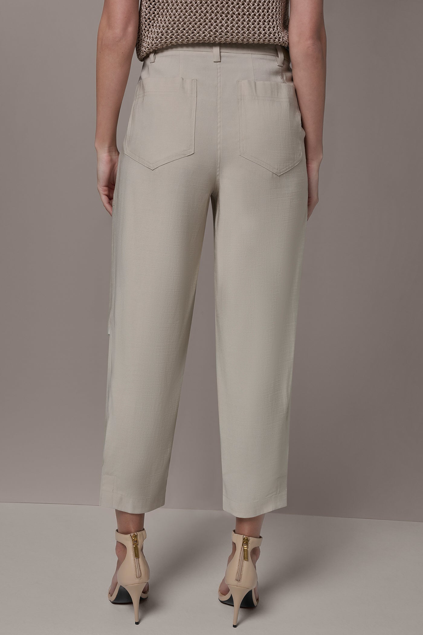 Tuscan Grey EXTRA HIGH-RISE UTILITY PANT Donna Karan