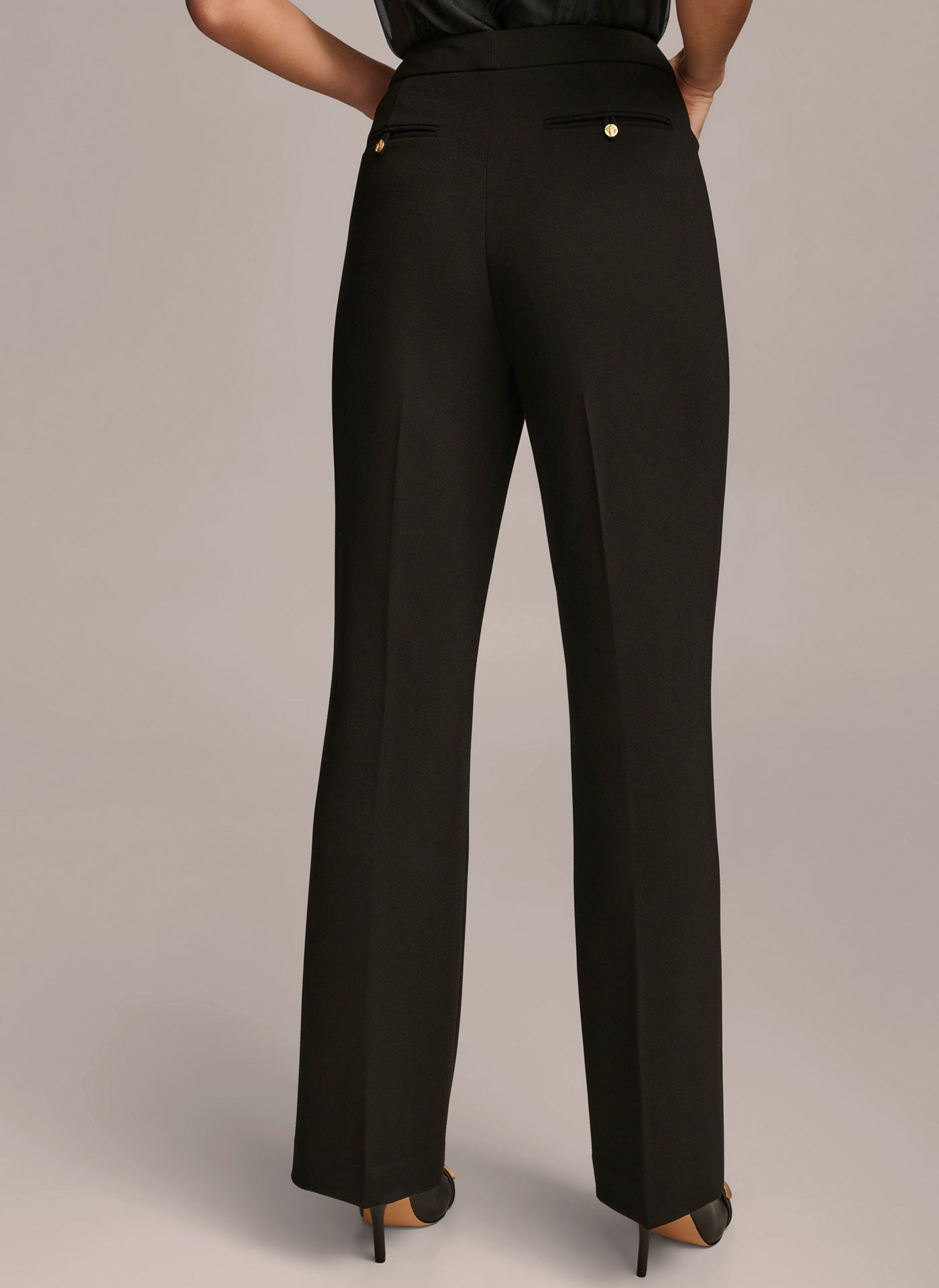 Black UPDATED MODERN FIT PANT Donna Karan