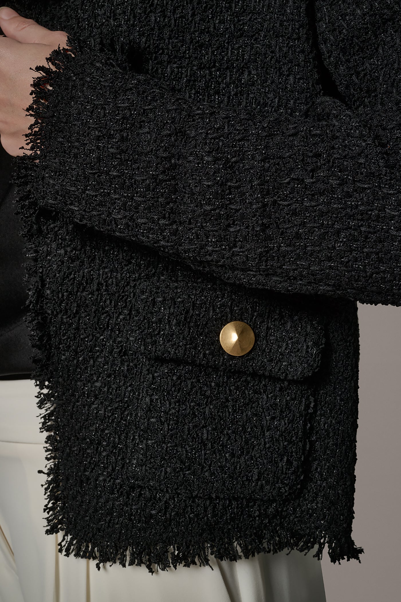 Black LONG SLEEVE SUIT JACKET Donna Karan