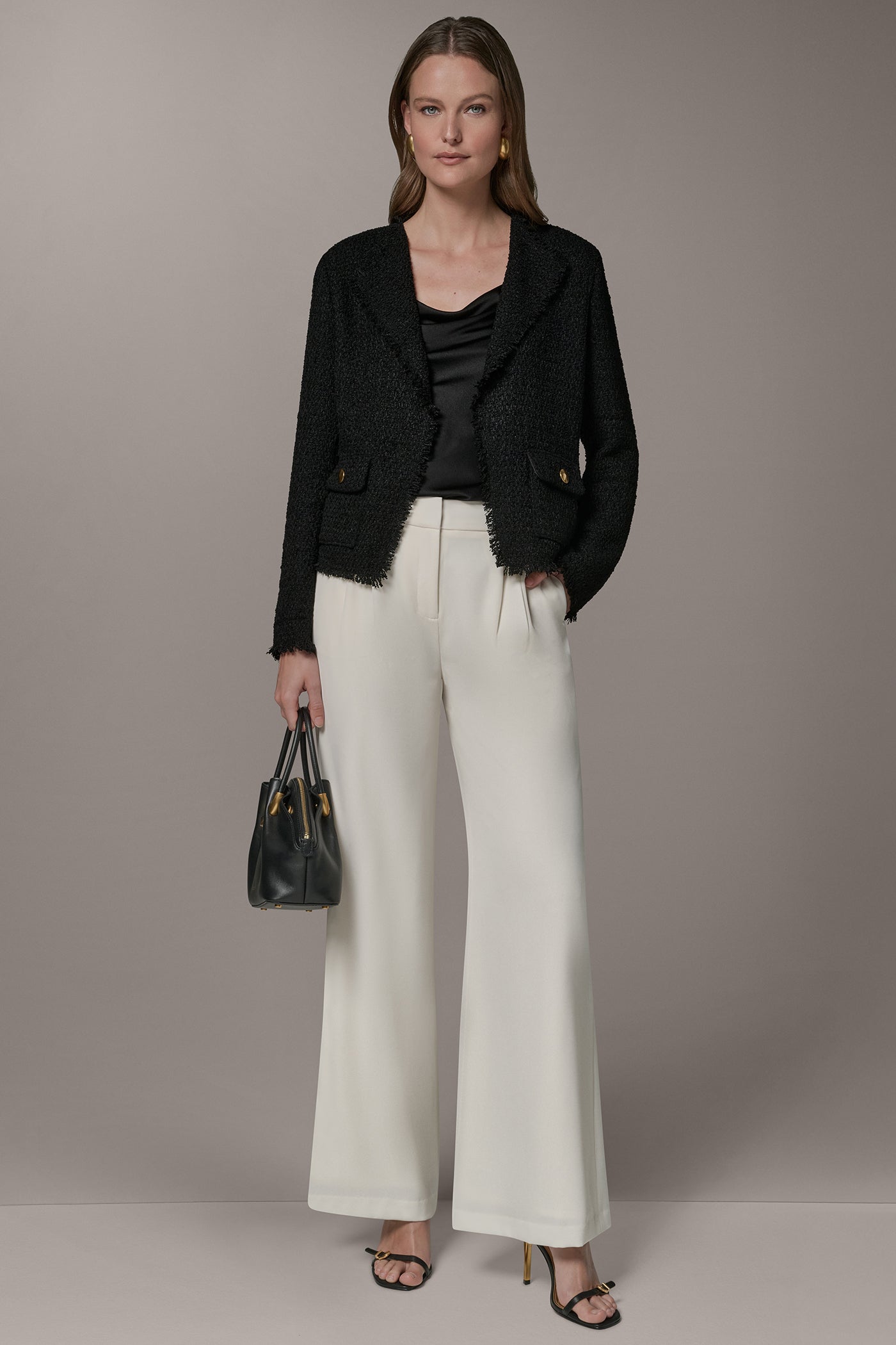Black LONG SLEEVE SUIT JACKET Donna Karan