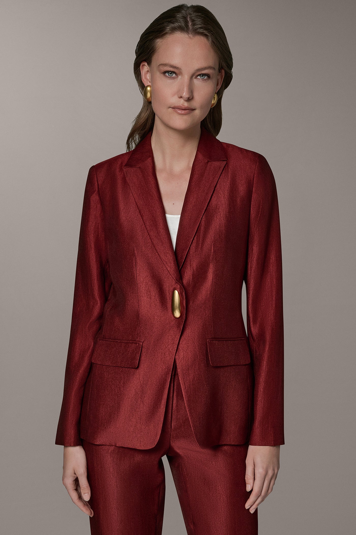 Sunbaked ONE-BUTTON JACKET Donna Karan