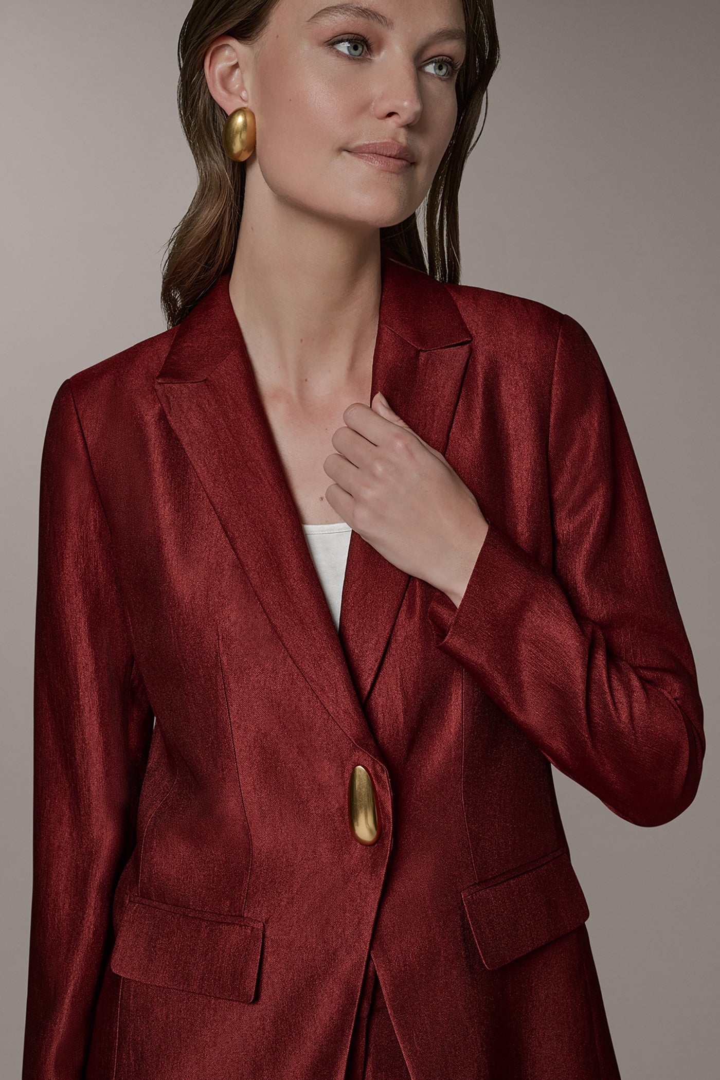 Sunbaked ONE-BUTTON JACKET Donna Karan