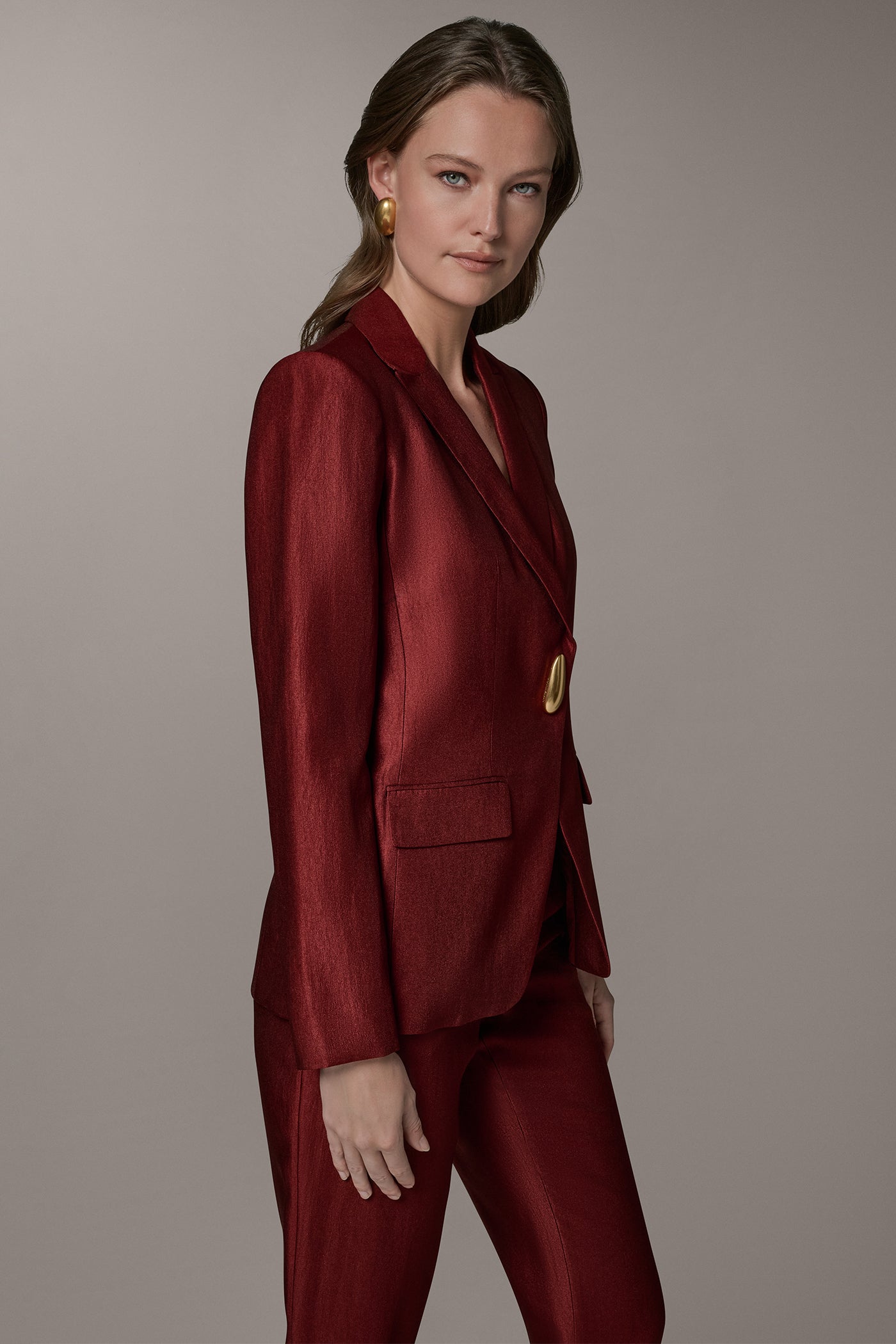 Sunbaked ONE-BUTTON JACKET Donna Karan