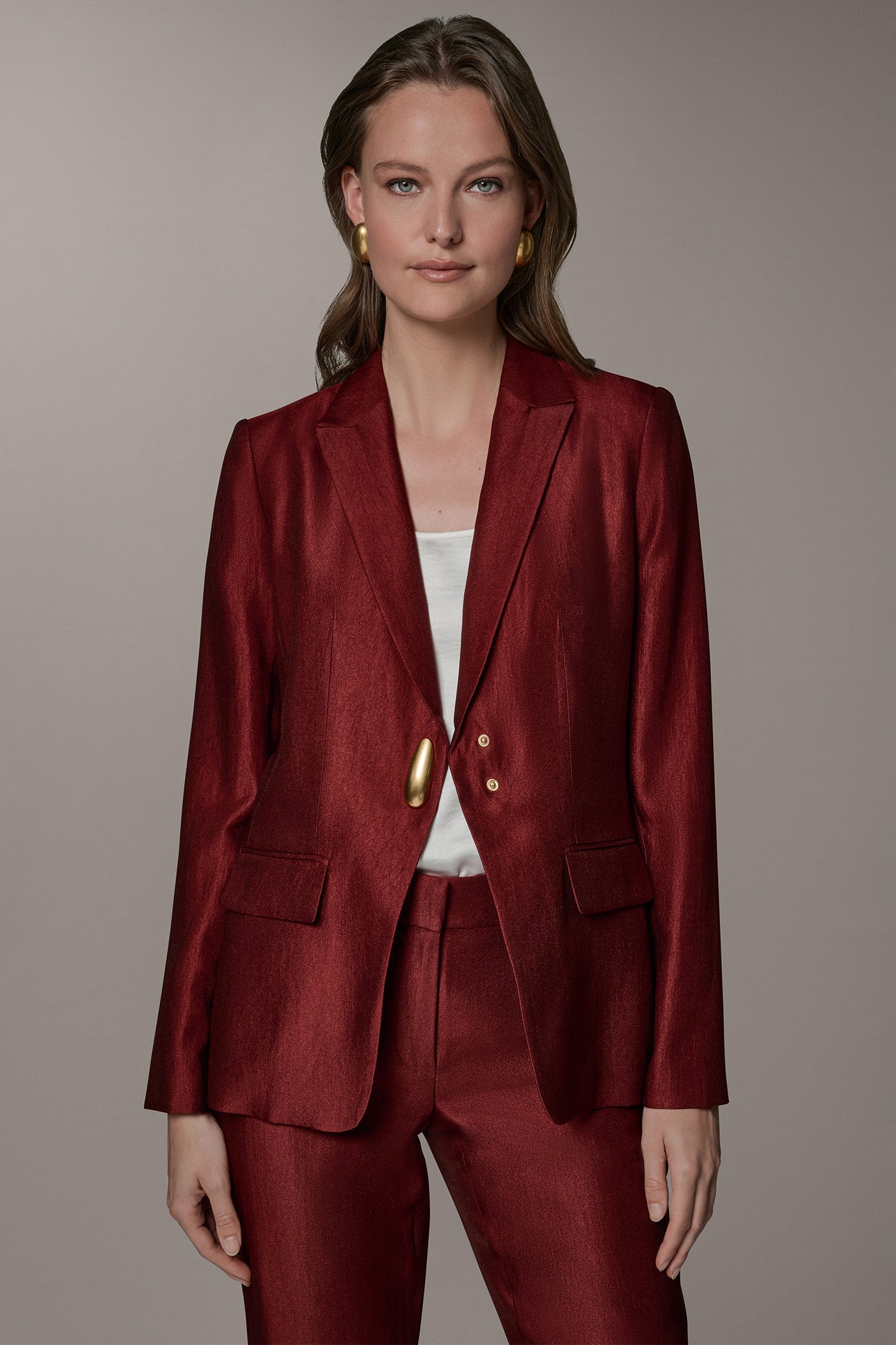 Sunbaked ONE-BUTTON JACKET Donna Karan