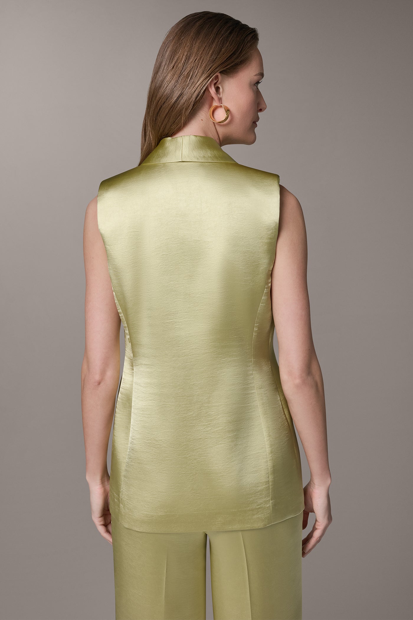 Citrus ONE BUTTON SUIT VEST Donna Karan