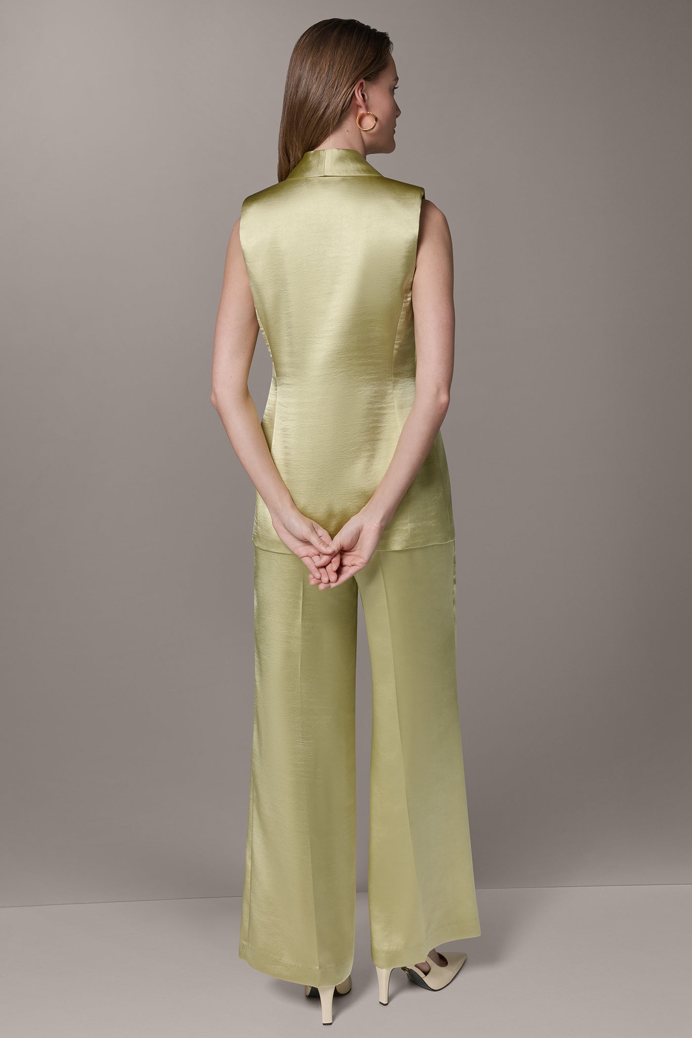 Citrus ONE BUTTON SUIT VEST Donna Karan